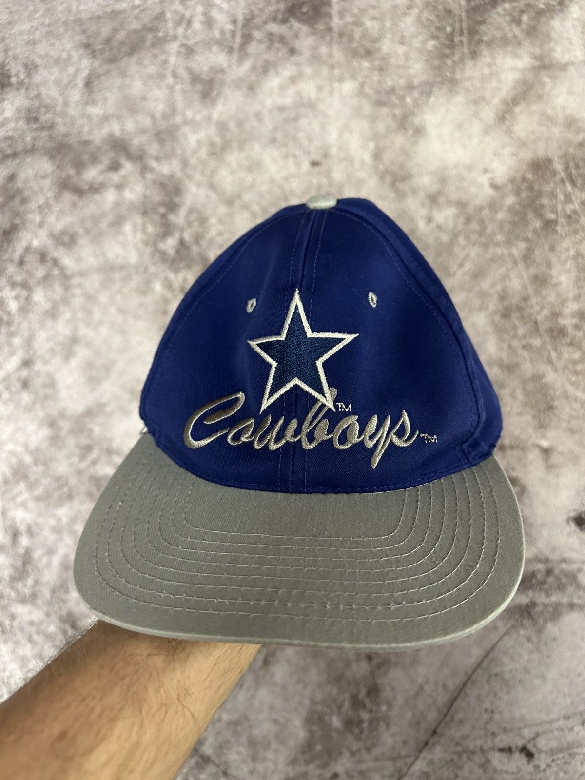 Vintage Vintage 90s Dallas Cowboys Twill Snapback Flat Bill 2-Tone Size ONE SIZE - 1 Thumbnail