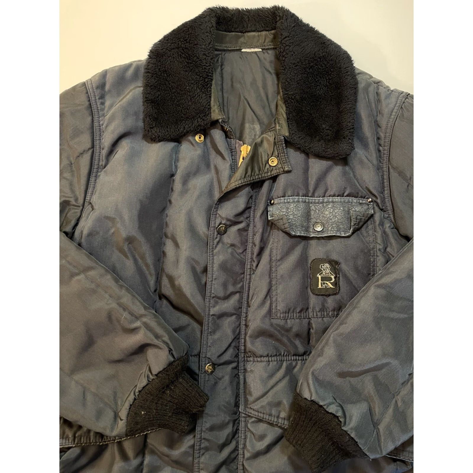 Refrigiwear VINTAGE RefrigiWear Mens Jacket Parka Quilted Insulated Winter USA Skiing 80s L Blue Nylon Nylon Zip Regular Men Size US L / EU 52-54 / 3 - 2 Thumbnail
