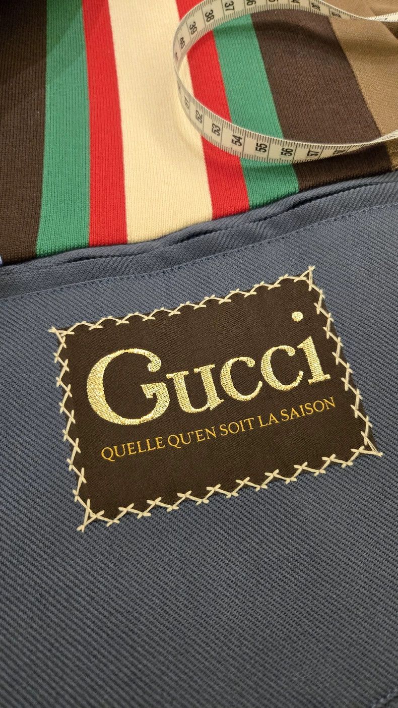 Gucci Gucci Striped stitching letter logo zipper jacket 2502-Next Size US S / EU 44-46 / 1 - 4 Thumbnail