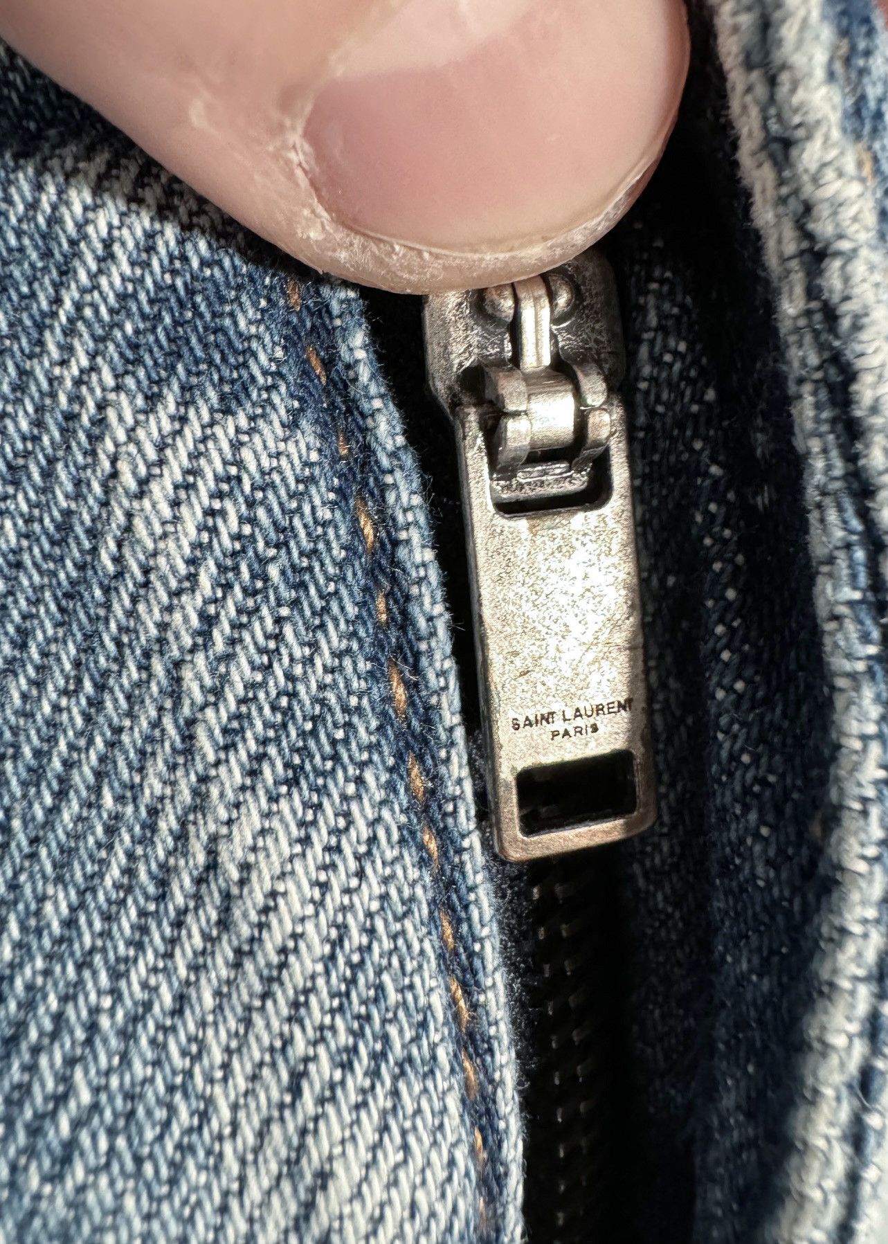Saint Laurent Paris Saint Laurent Washed Blue D03 Jeans Size US 32 / EU 48 - 6 Thumbnail