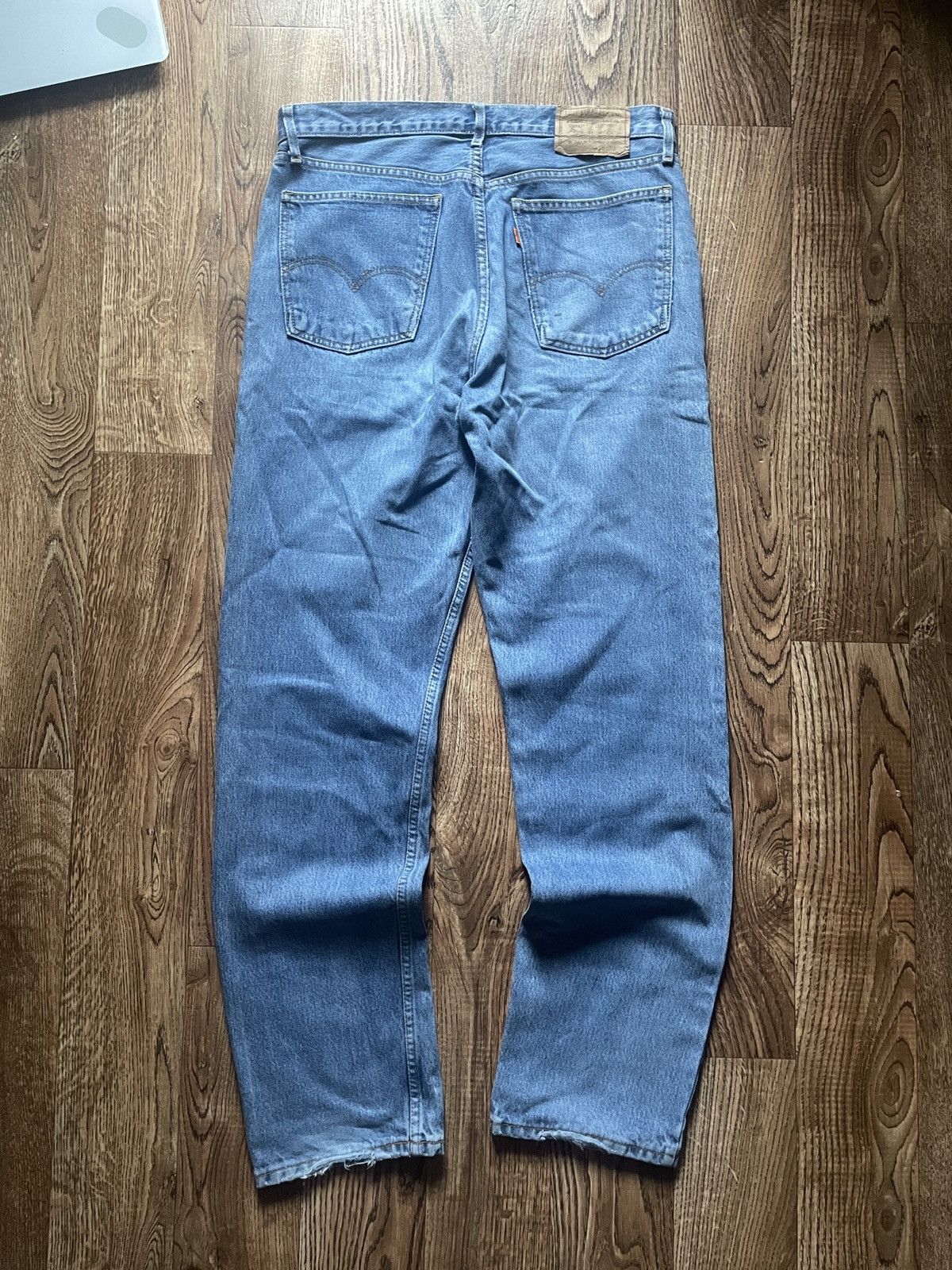 Levi's Vintage Levi’s 615 Baggy Blue Orange tab Faded Jeans Size US 34 / EU 50 - 1 Thumbnail