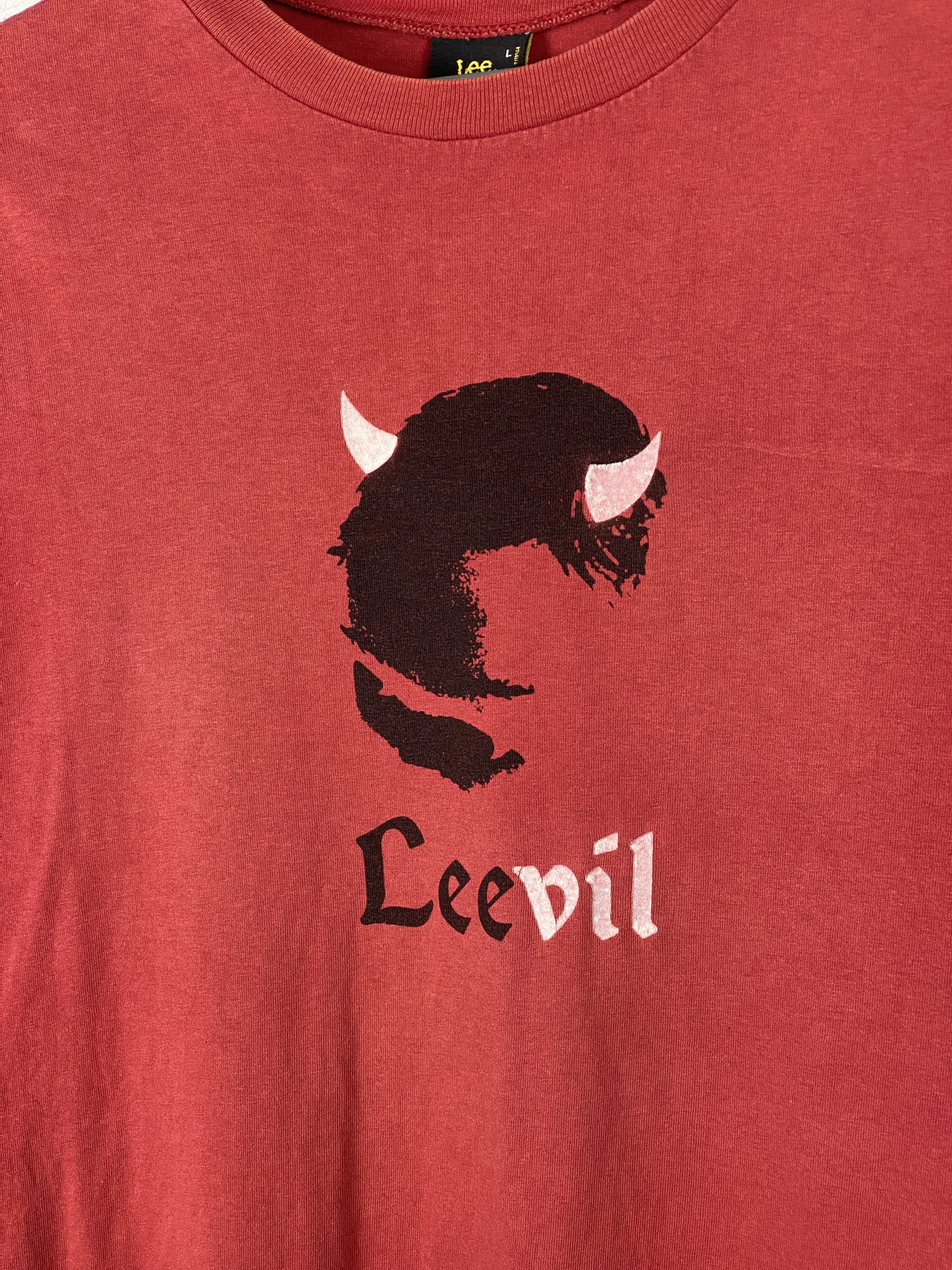 Band Tees × Vintage 90s Vintage LeeVill Evil Demon T shirt Hell Single Stitch Size US L / EU 52-54 / 3 - 3 Thumbnail