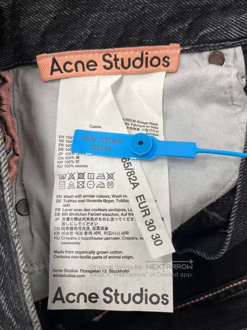Acne Studios Acne Studios Denim series, water-washed, mid-rise button f Size US 30 / EU 46 - 5 Thumbnail