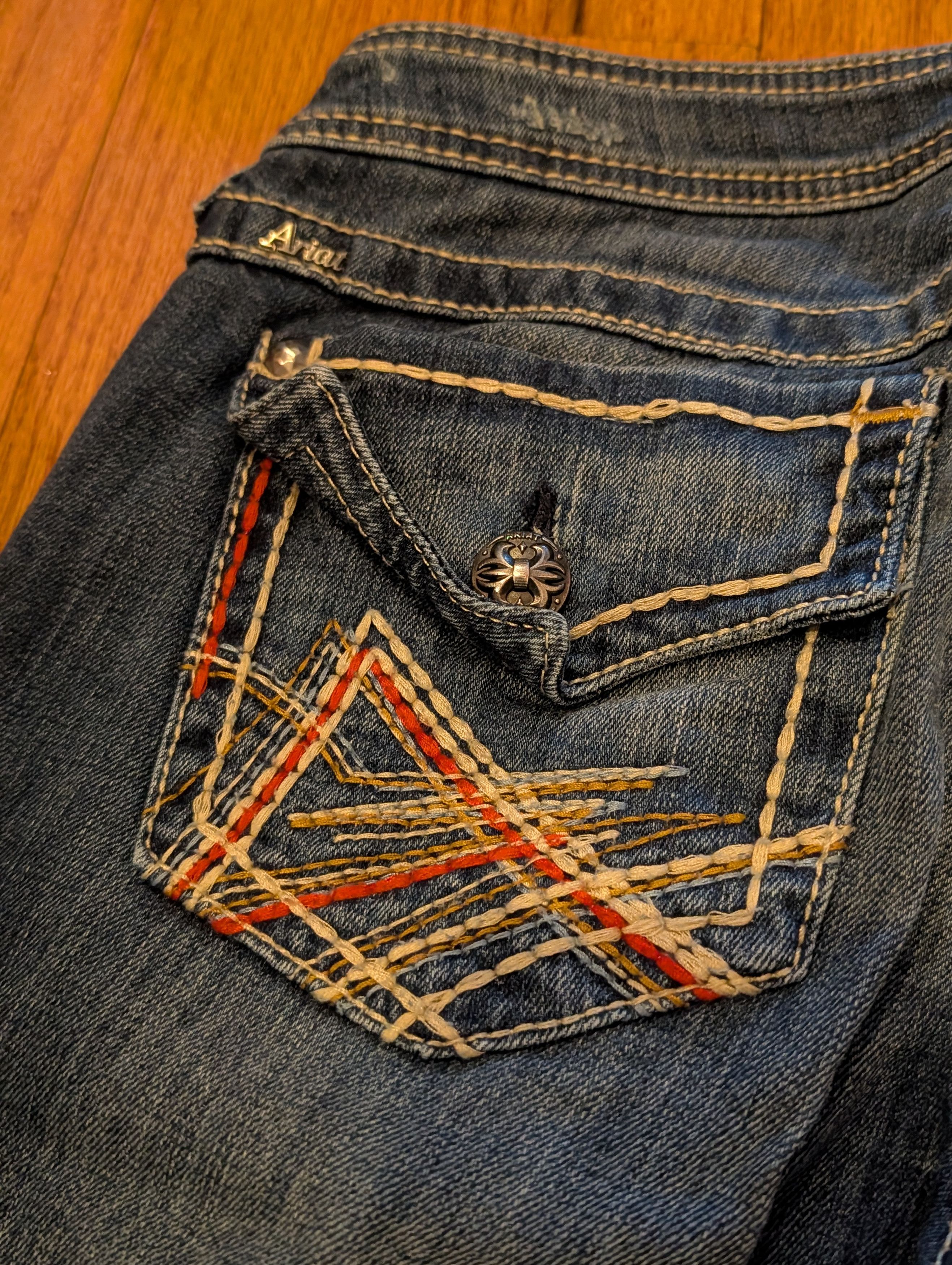 Ariat Vintage Y2K Ariat Blue 31x30 Ruby Denim Jeans Size 31" - 3 Thumbnail