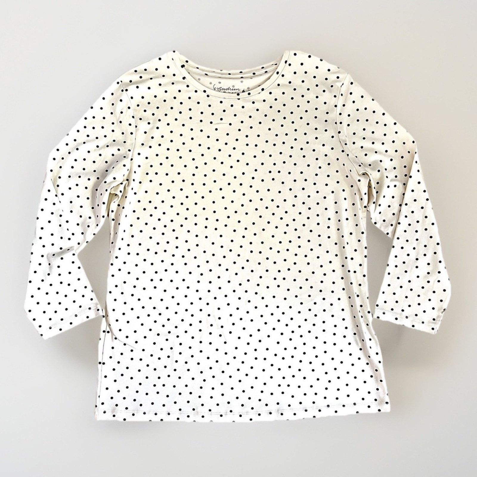 Other GUDRUN SJODEN Ivory Dotted 3/4 Sleeve Organic Shirt Size M Size M / US 6-8 / IT 42-44 - 1 Thumbnail