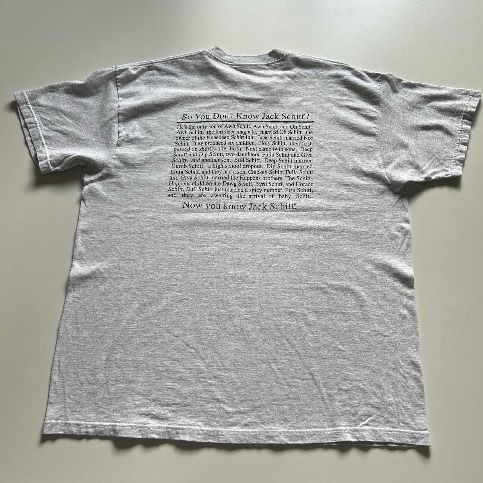 Vintage Vintage Y2K I Know Jack Shit T Shirt XXL Funny Art Graphic Size US XXL / EU 58 / 5 - 4 Thumbnail
