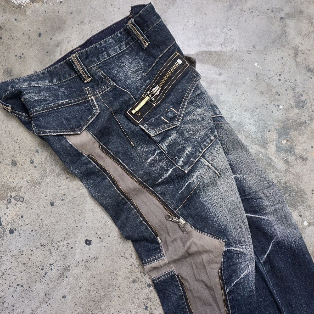 PPFM PPFM multi zipper Jeans Size US 32 / EU 48 - 2 Thumbnail