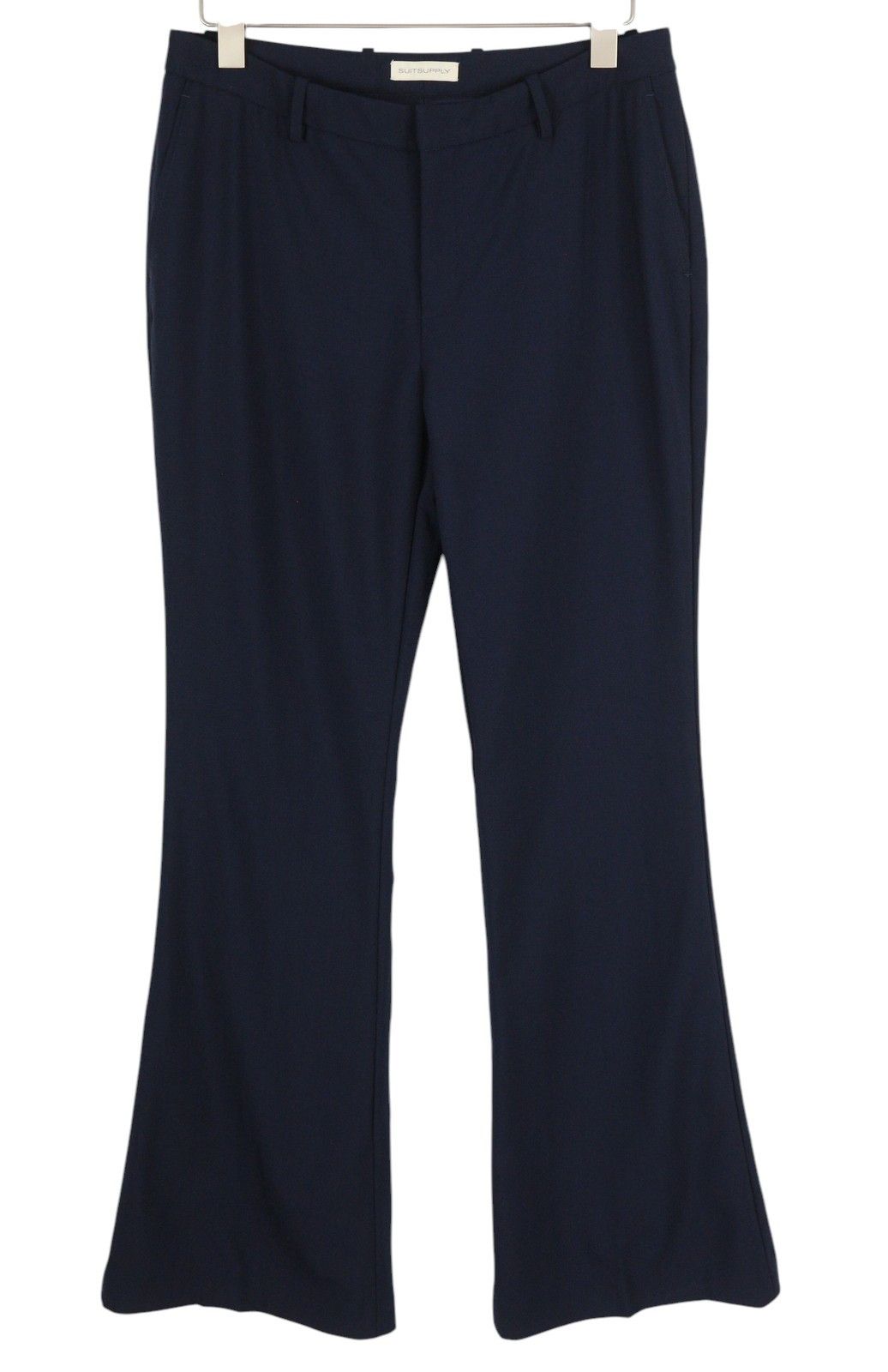Other ROBIN EU40 Dark Blue Wool Blend Flare Trousers 84341 Size 30" / US 8 / IT 44 - 1 Thumbnail
