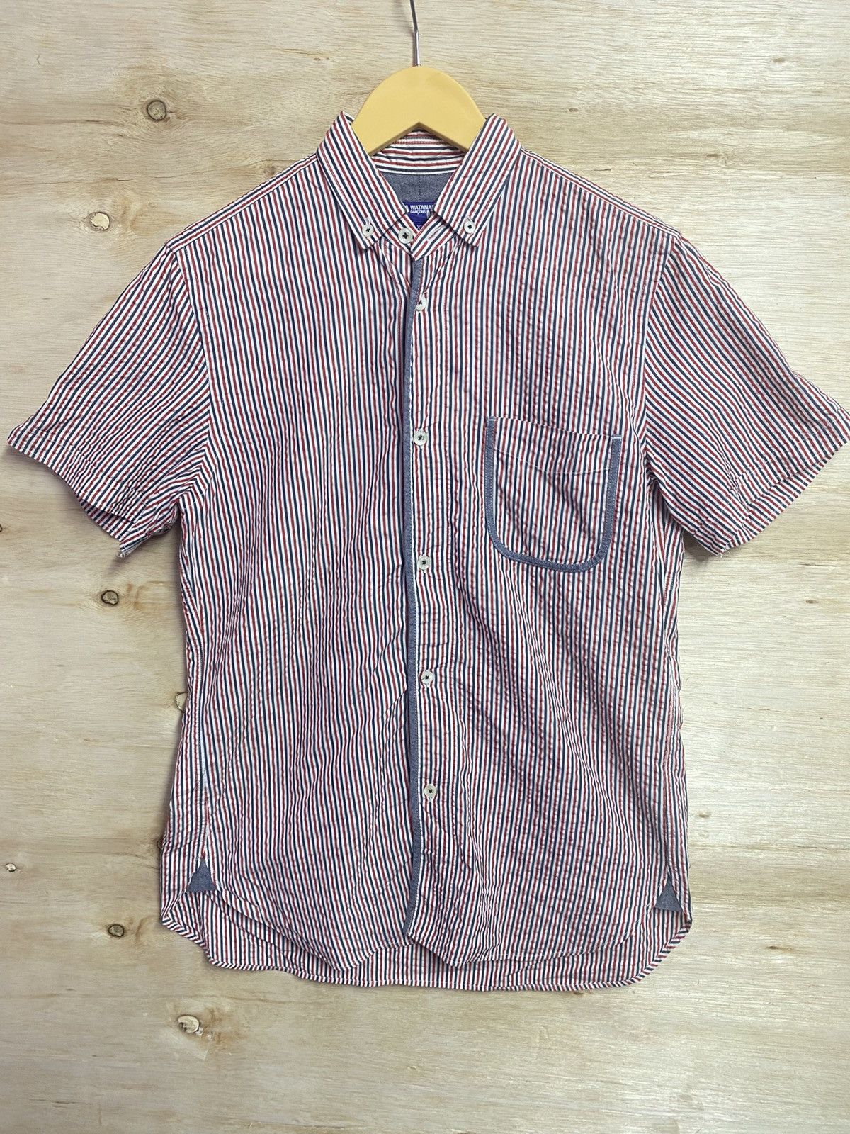 Junya Watanabe JUNYA WATANABE MAN Washed cotton button-down short-sleeve Size US XS / EU 42 / 0 - 1 Thumbnail