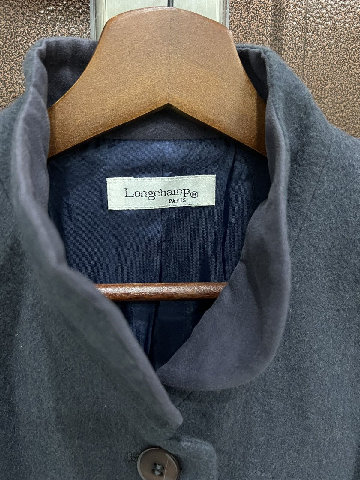 Longchamp LONGCHAMP Paris Wool Stand ButtonUp Collar Chinese Blazer Size M / US 6-8 / IT 42-44 - 4 Thumbnail