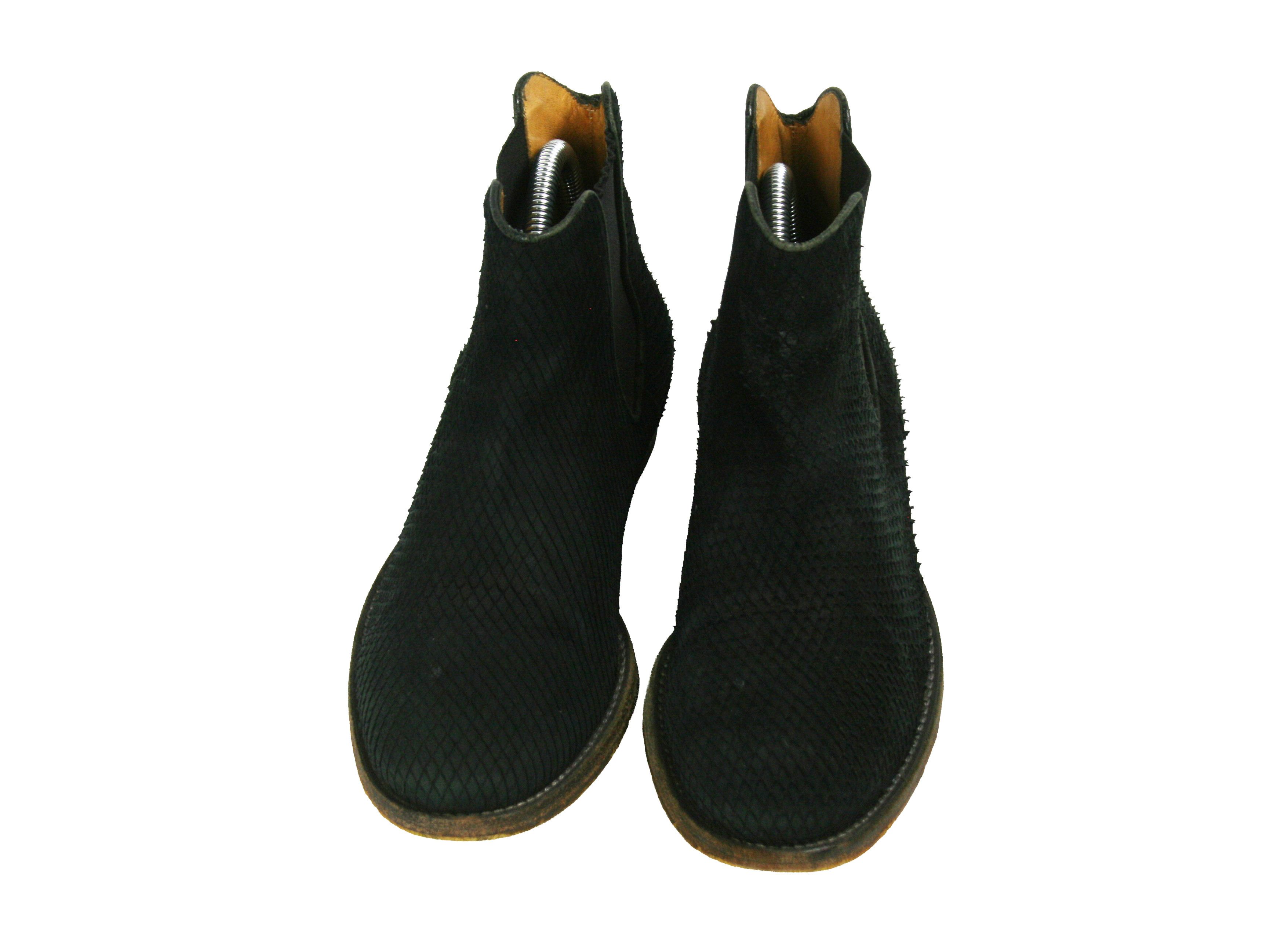 The Last Conspiracy "Fish Scales" Avant Garde Ankle Boots Size US 8 / IT 38 - 8 Thumbnail