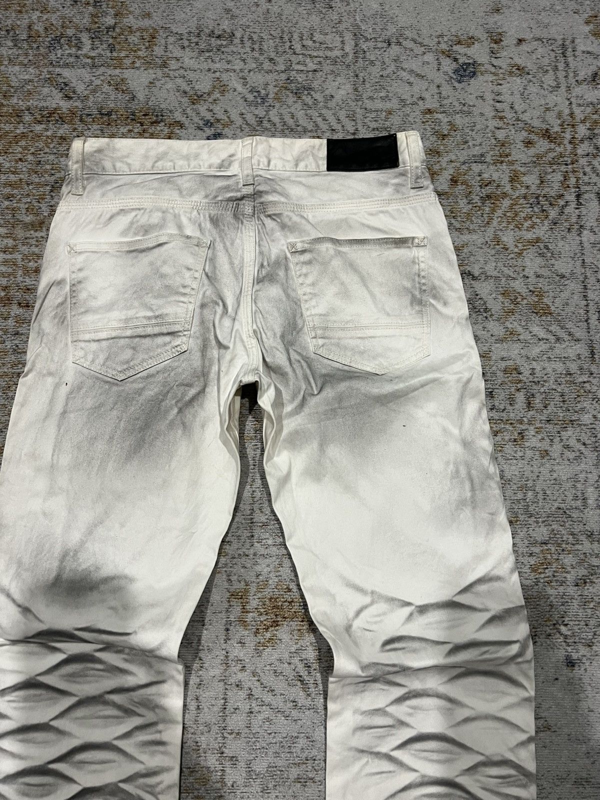 If Six Was Nine × Le Grande Bleu (L.G.B.) × Tornado Mart Urban Craft Japan Whiskered Mudwash Flared Jeans Size US 30 / EU 46 - 4 Thumbnail