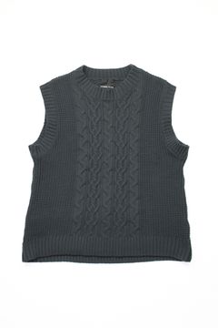 Number (N)ine Cable Knit Sweat Vest | Grailed