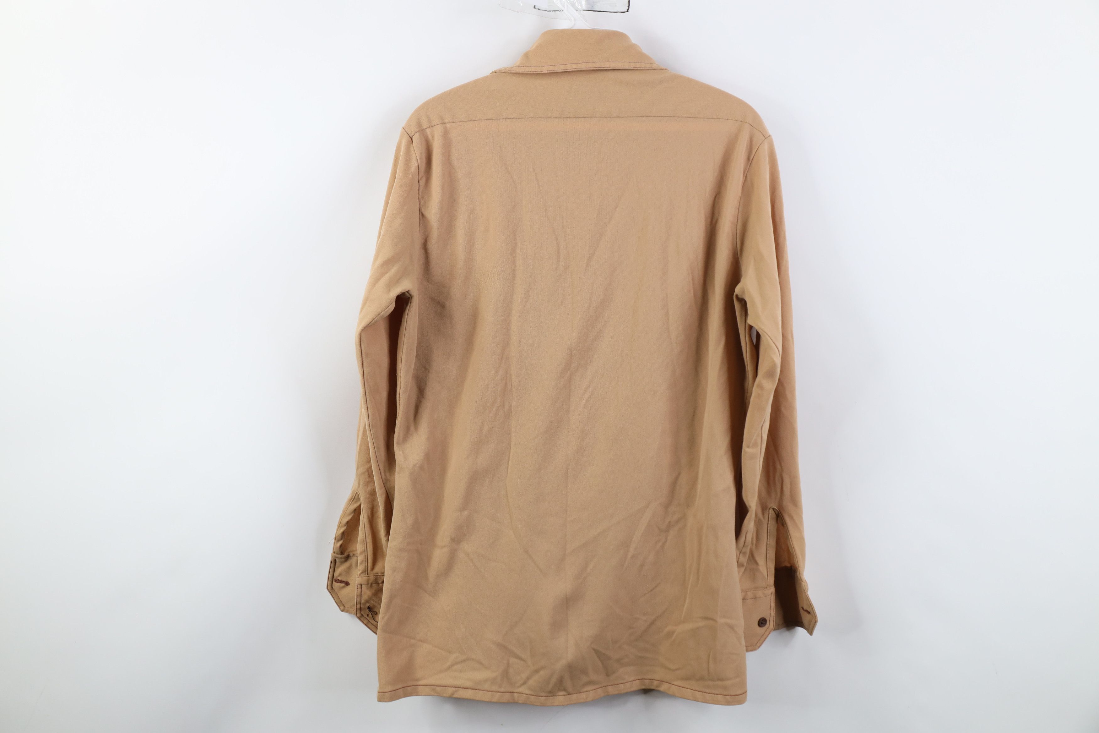 Vintage Vintage 60s 70s Streetwear Dagger Collar Knit Button Shirt Size US S / EU 44-46 / 1 - 12 Thumbnail