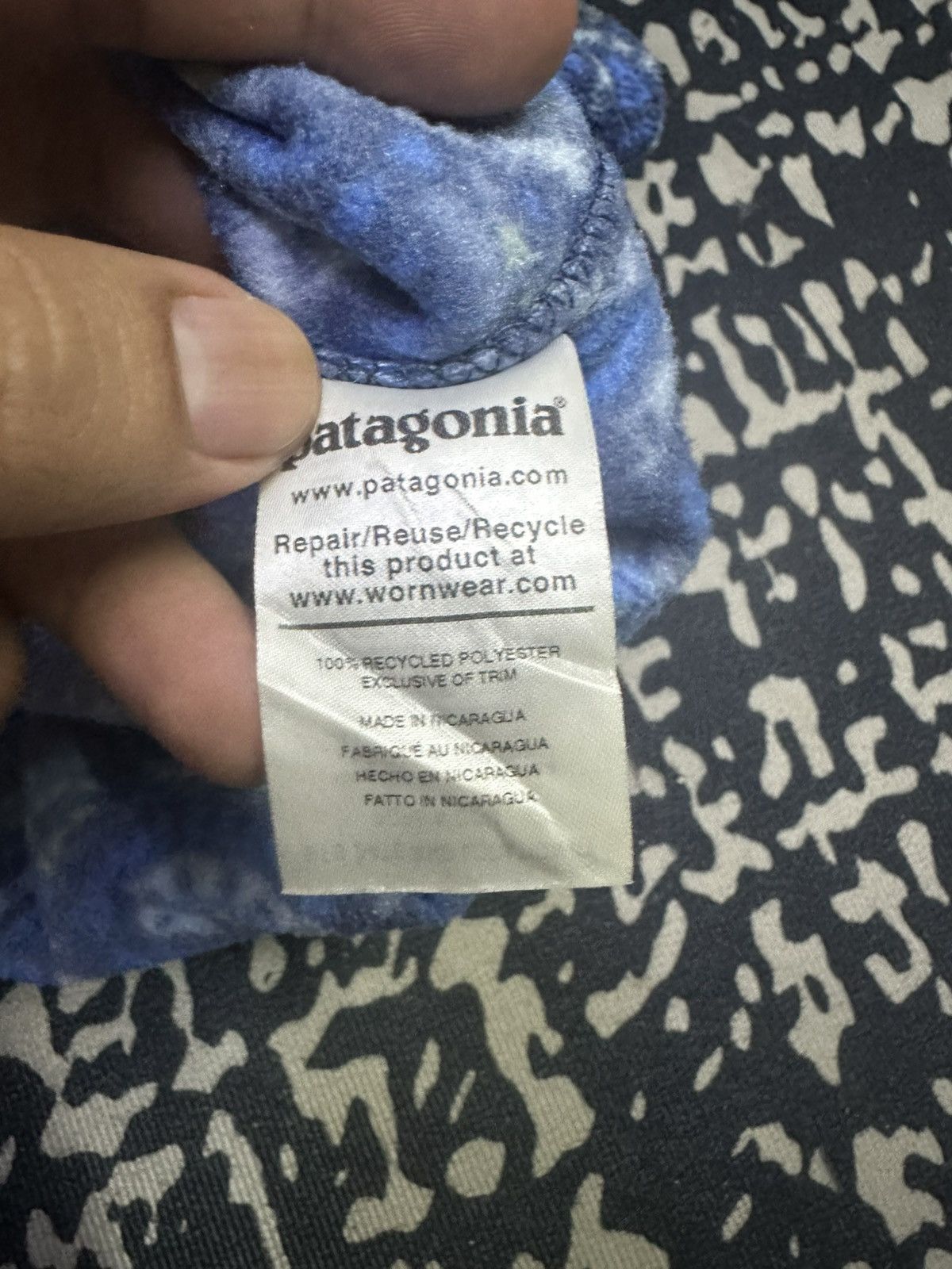 Patagonia Rare Patagonia Snapbutton Abstract Fleece Size US M / EU 48-50 / 2 - 8 Thumbnail
