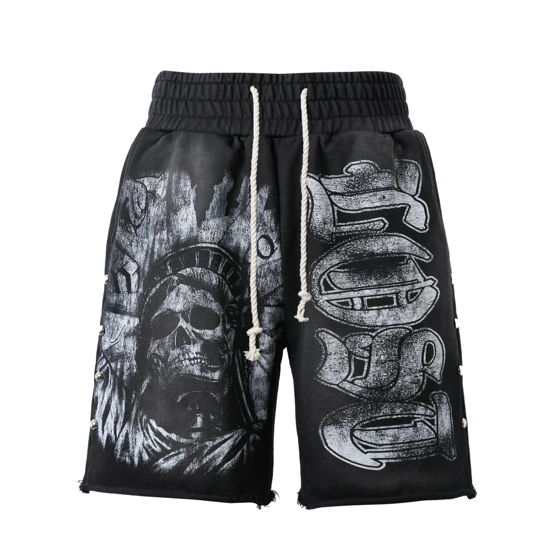 LOST INTRICACY Lost Intricacy Liberty Grey Scale Shorts Size US 32 / EU 48 - 1 Preview