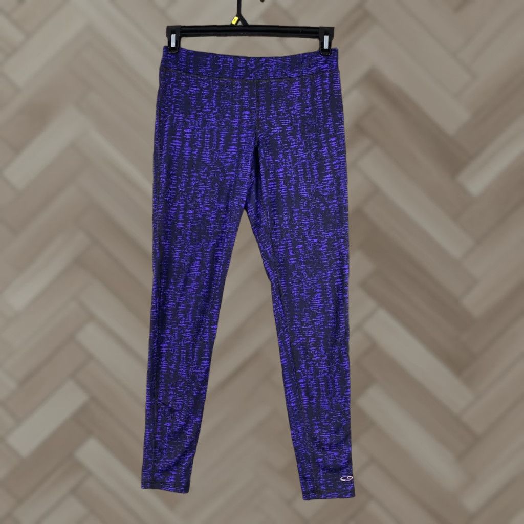 Champion Champion Leggings Women M Multicolor Black Purple Athletic Jogger Activewear Womens Size 32" / US 10 / IT 46 - 1 Thumbnail