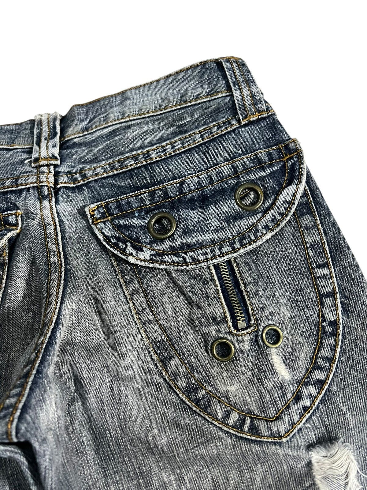 semanticdesign 💥FLARE💥SEMANTIC DESIGNS DISTRESS DENIM JEAN Size US 30 / EU 46 - 15 Thumbnail