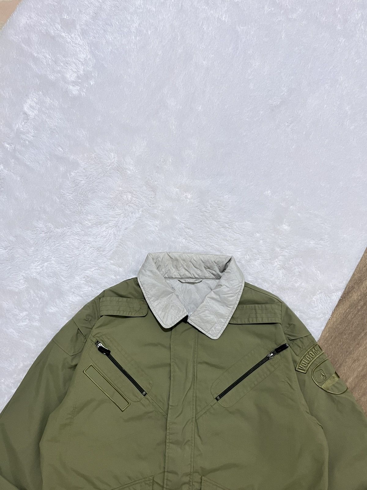 Other Volcom Nations Insulated Military Jacket Olive Y2K Utility Size US L / EU 52-54 / 3 - 2 Thumbnail