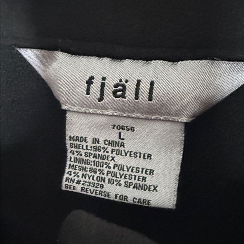 Fjallraven fjall black lightweight track style jacket sz Large Size L / US 10 / IT 46 - 2 Thumbnail