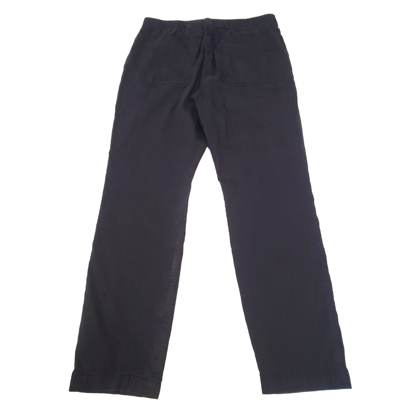 Theory THEORY Northsound Linen Blend Joggers Pants Navy Blue Size 8 Crunch Size 30" / US 8 / IT 44 - 2 Thumbnail