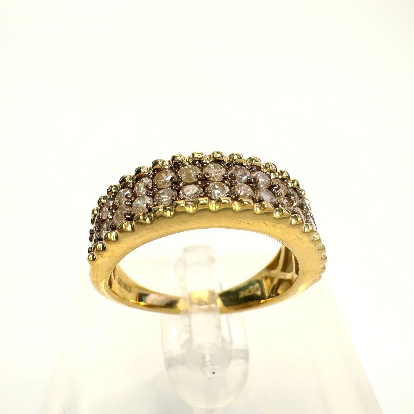 Other Beautiful 3/4 Ct Diamond 2 row Anniversary Ring 14kt Gold Ov Size ONE SIZE - 11 Thumbnail