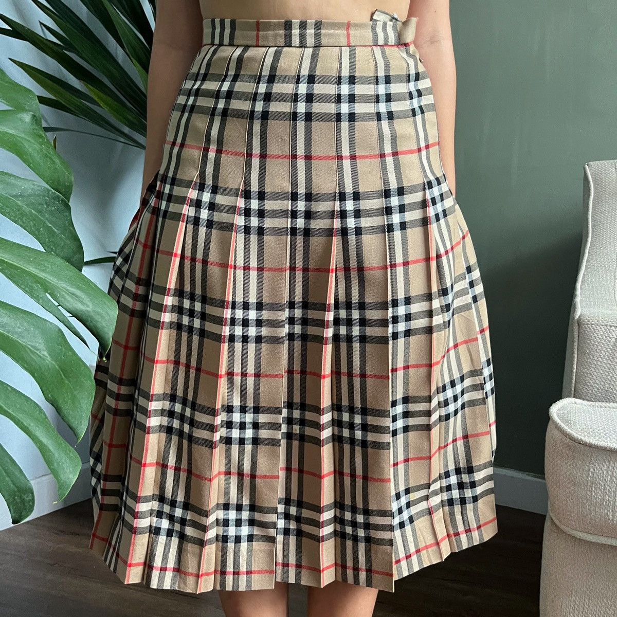 Burberry nova check skirt online