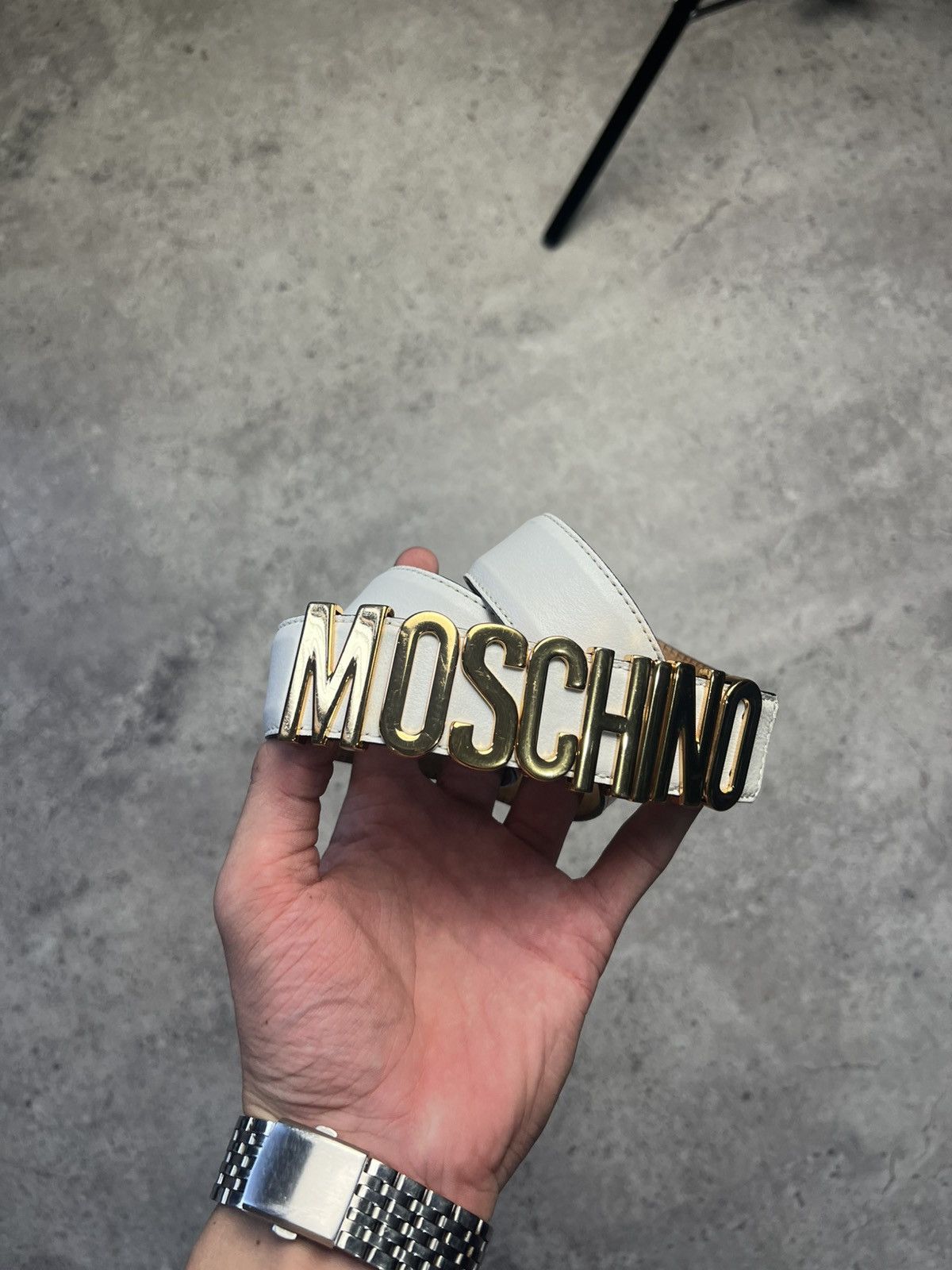 Moschino Moschino Belt White Size ONE SIZE - 2 Thumbnail