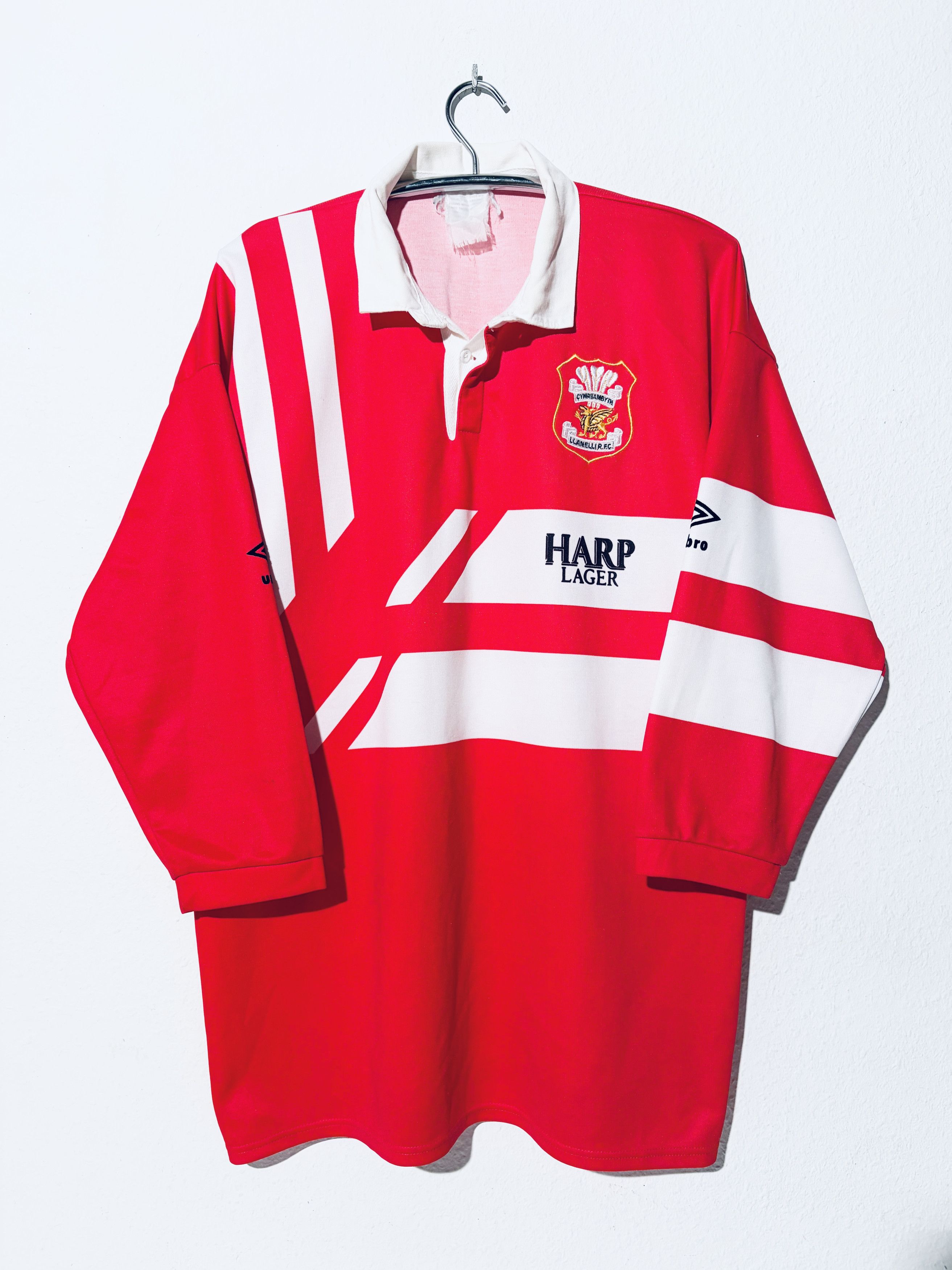 Umbro Llanelli Rugby Union 1992 Home Shirt Size US XL / EU 56 / 4 - 1 Thumbnail