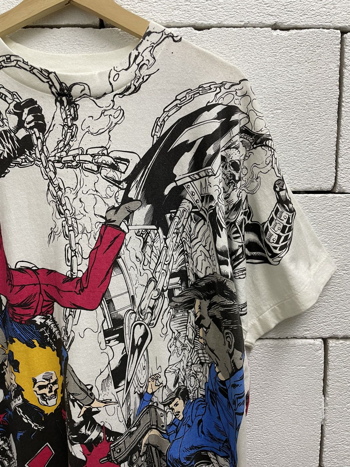 Marvel Comics Custom Overprint Ghost Rider Tee Size US L / EU 52-54 / 3 - 3 Thumbnail