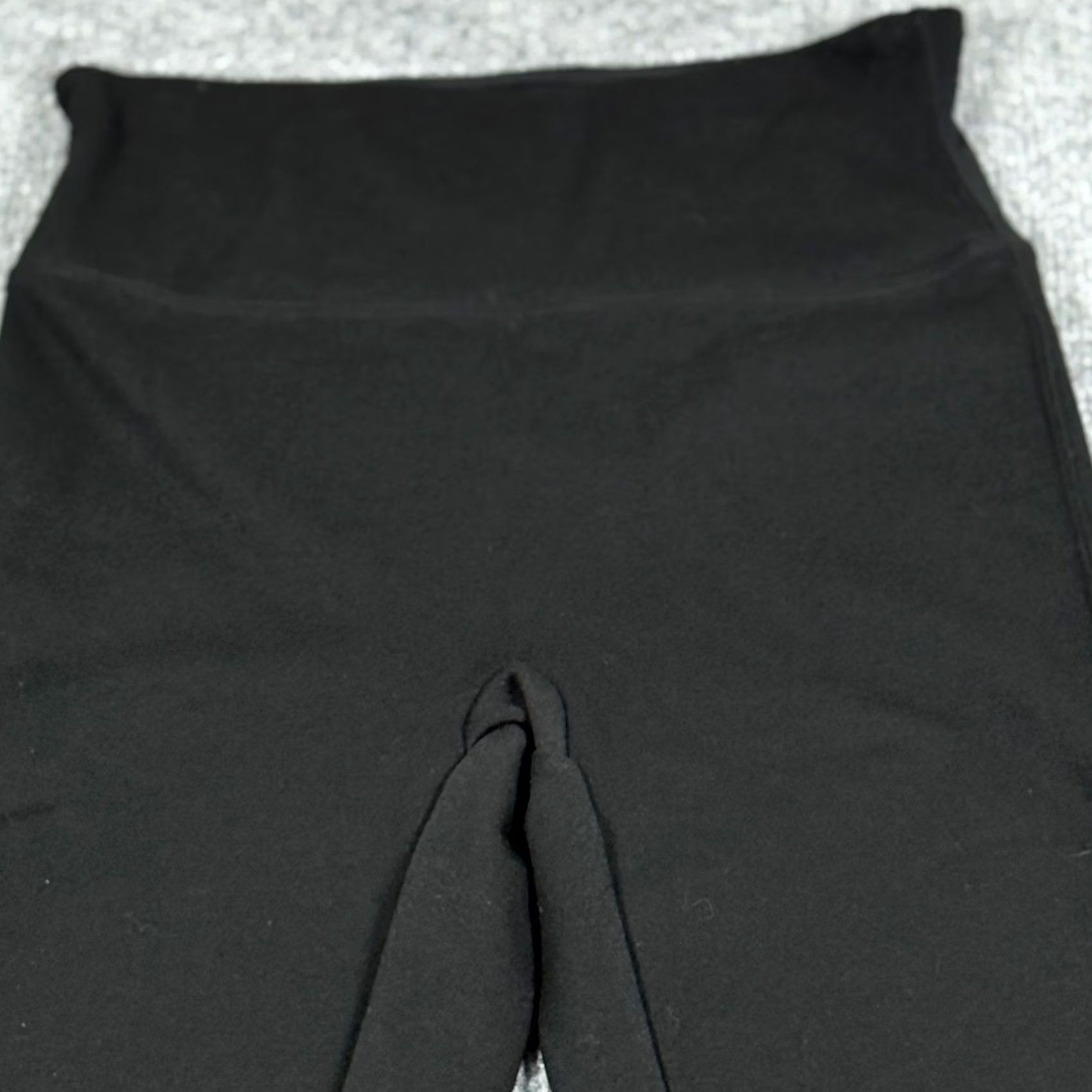 Spanx SPANX Assets Red Hot Label Black High Rise Leggings M Womens Ankle Knit Solid Stretch Elastic Waist Inseam 30 in Size 32" / US 10 / IT 46 - 3 Thumbnail
