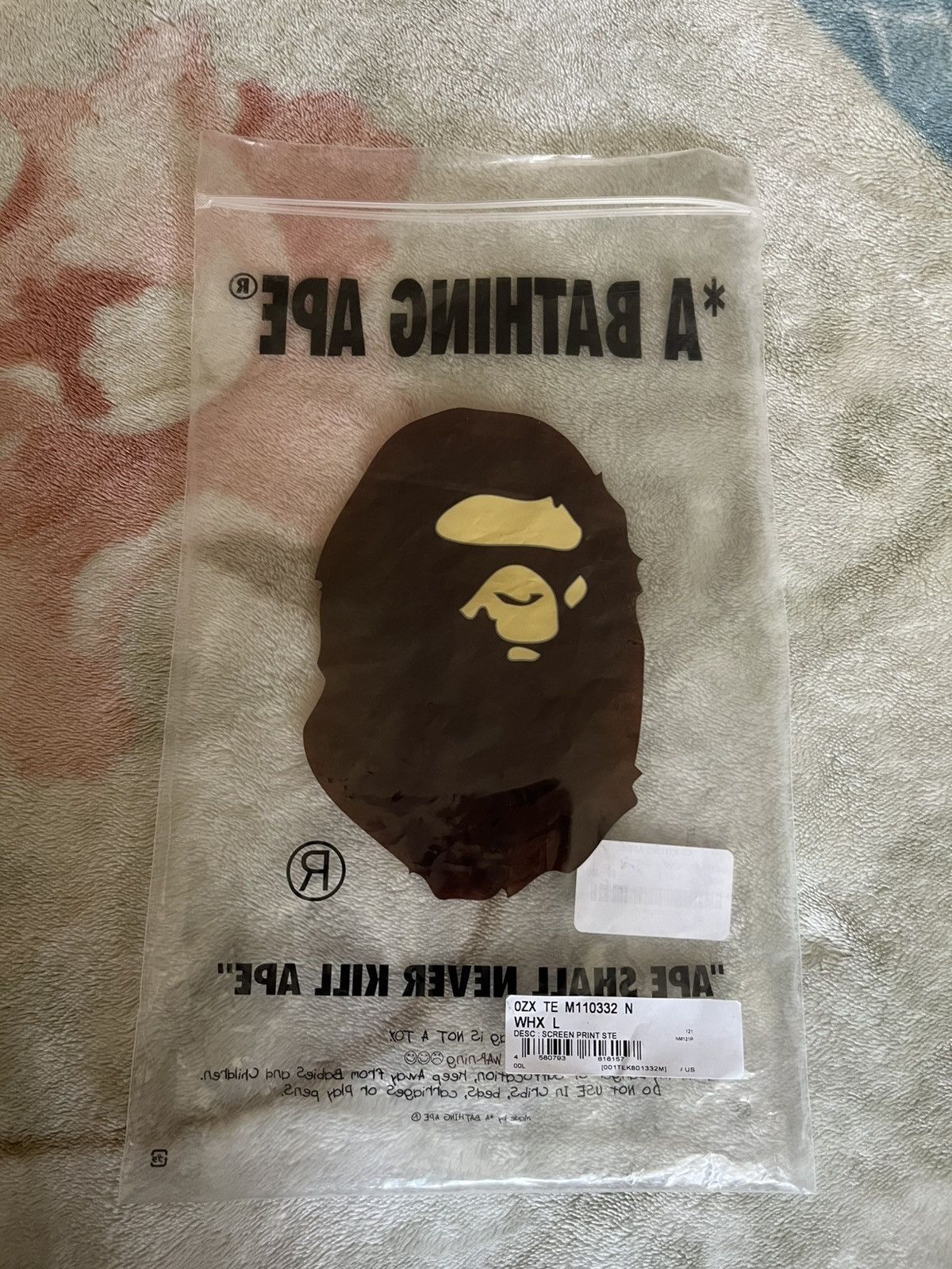 Bape Bape College Tee (FW25) Size US L / EU 52-54 / 3 - 10 Thumbnail