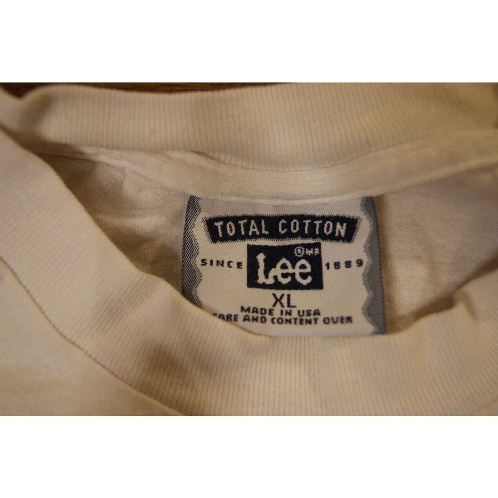 Lee VTG 90 Irish American White XL TShirt USA Made i am american Size US XL / EU 56 / 4 - 3 Thumbnail