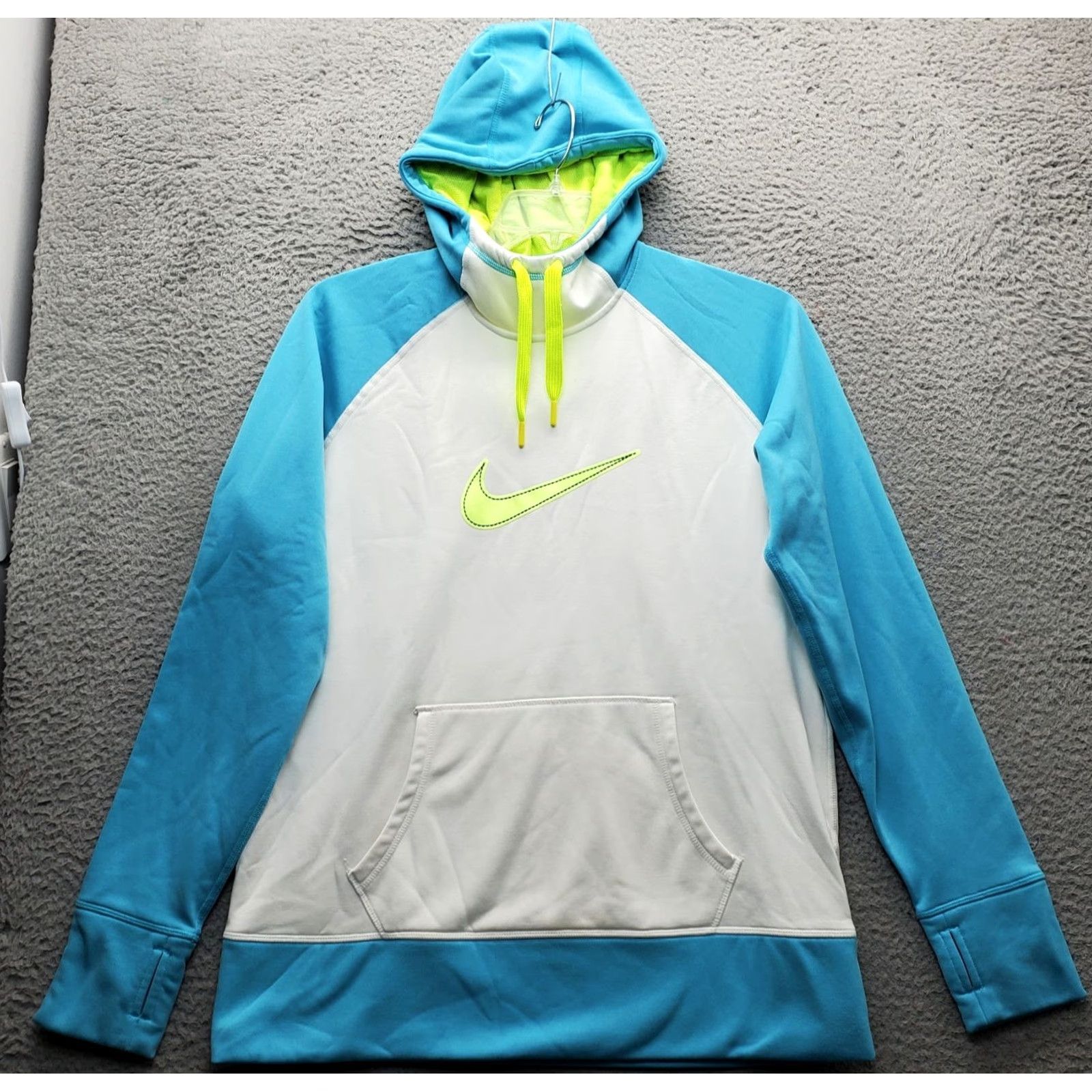 Nike Nike Hoodie Womens XL Multicolor Lined Thumb Hole Kangaroo Pocket Therma-Fit Shirt Size XL / US 12-14 / IT 48-50 - 2 Thumbnail