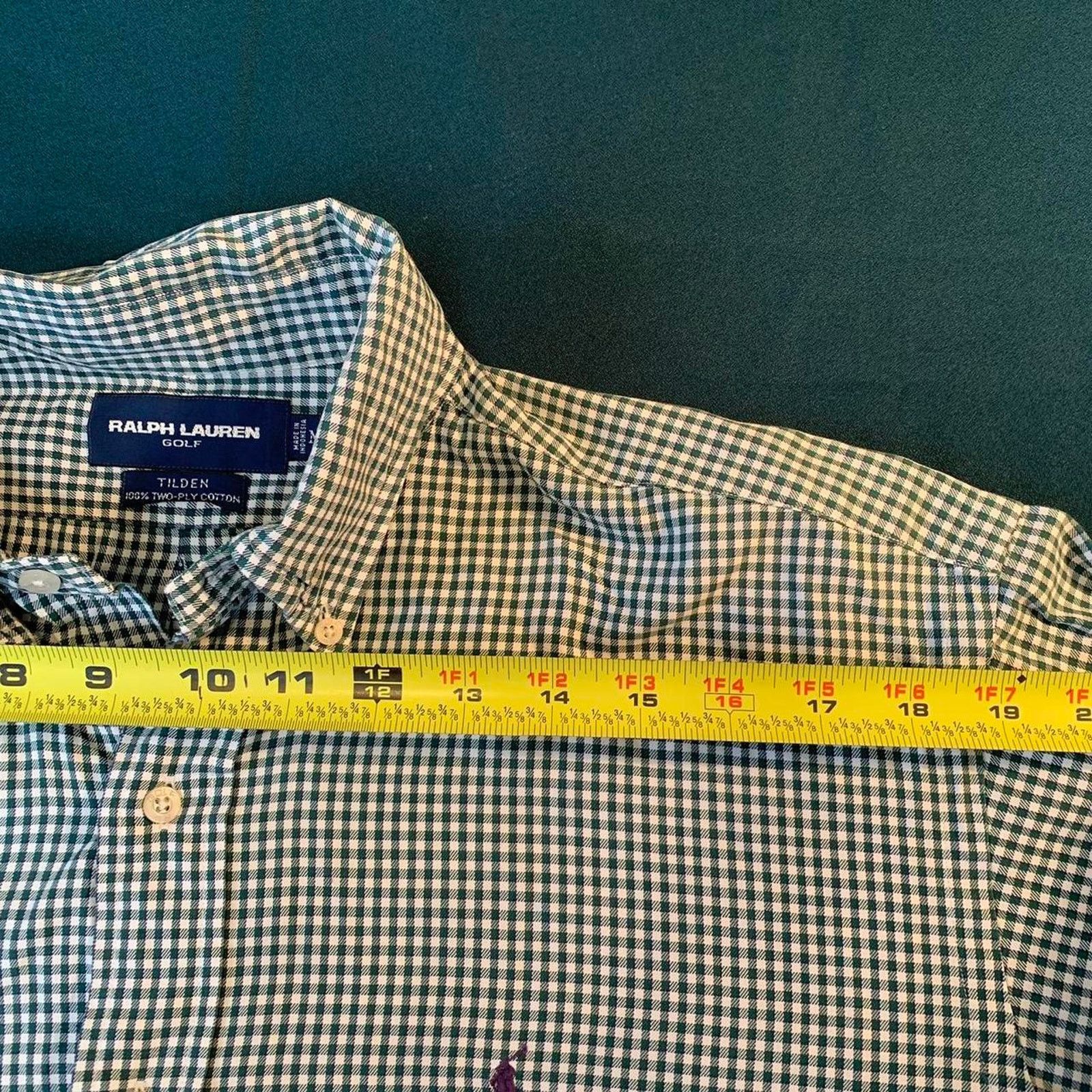 Ralph Lauren Ralph Lauren Green Gingham Button Down Shirt Size US M / EU 48-50 / 2 - 5 Thumbnail