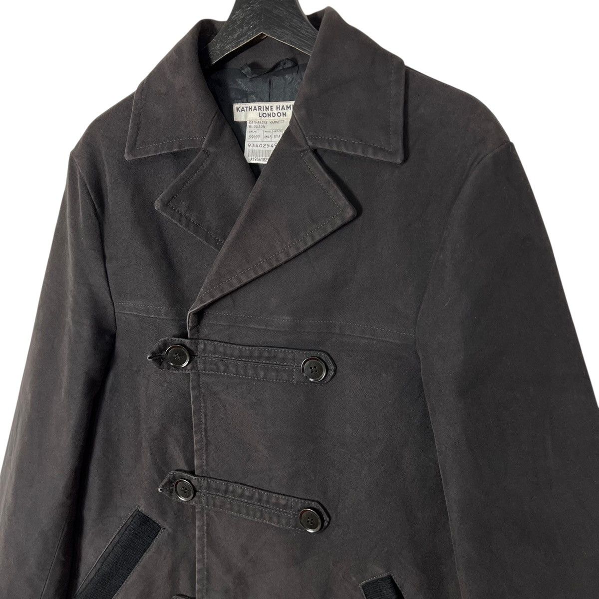Designer × Katharine Hamnett London Katharine Hamnett Women Trench Coat Size L / US 10 / IT 46 - 4 Thumbnail