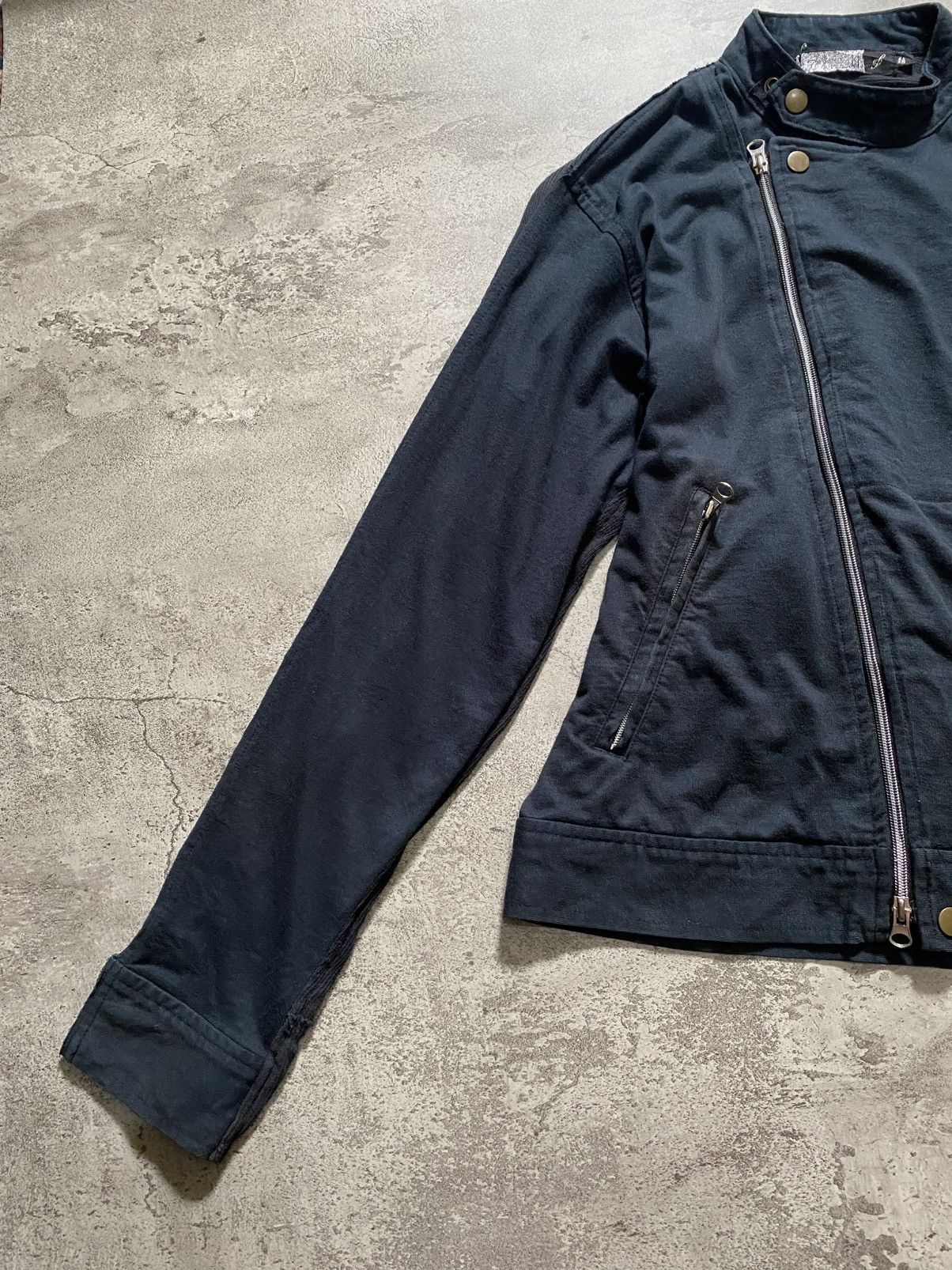 Vintage Chom'nose 2000s Asymmetric Hybrid zip moto jacker Size US M / EU 48-50 / 2 - 4 Thumbnail