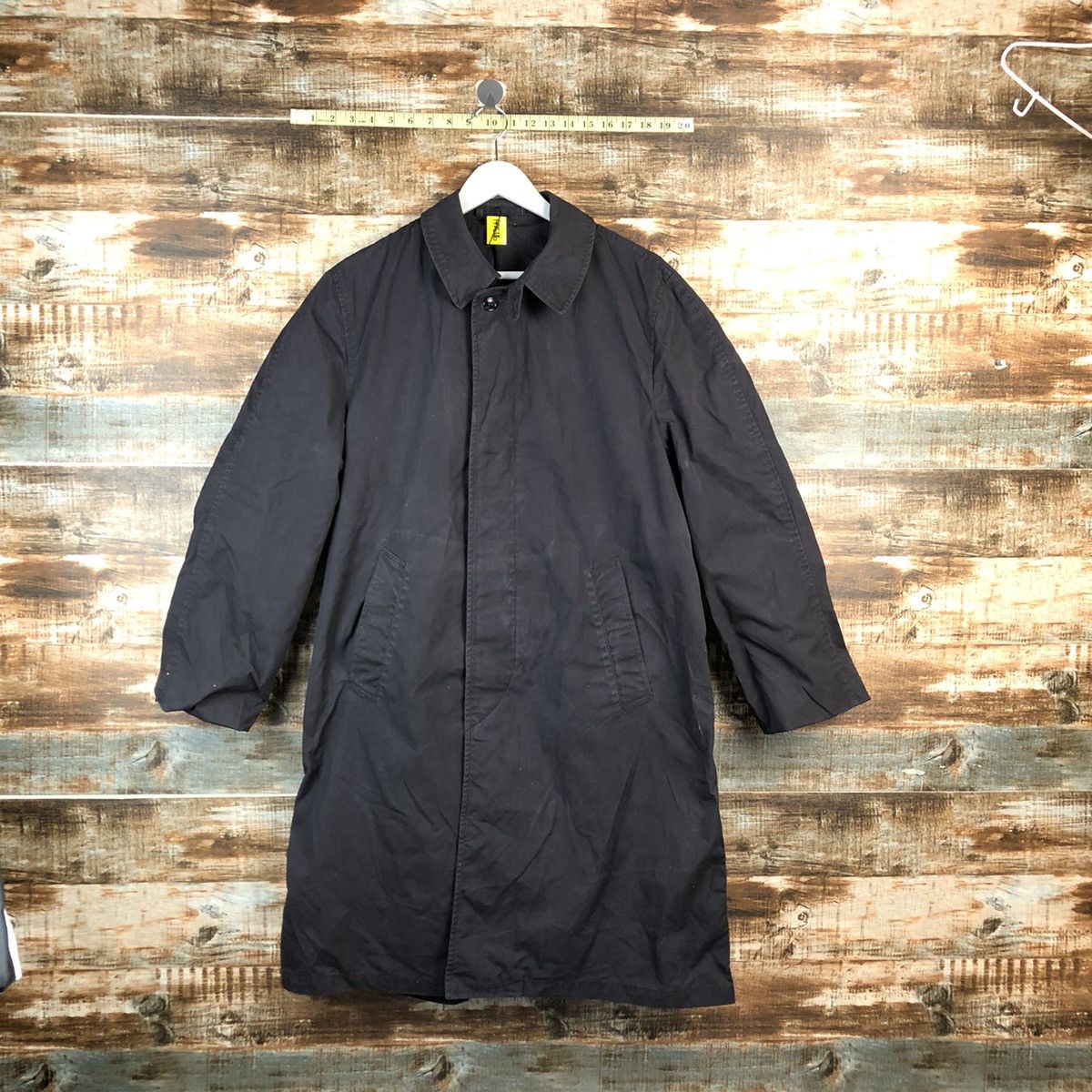 Vintage military Black Raincoats jacket #A2546