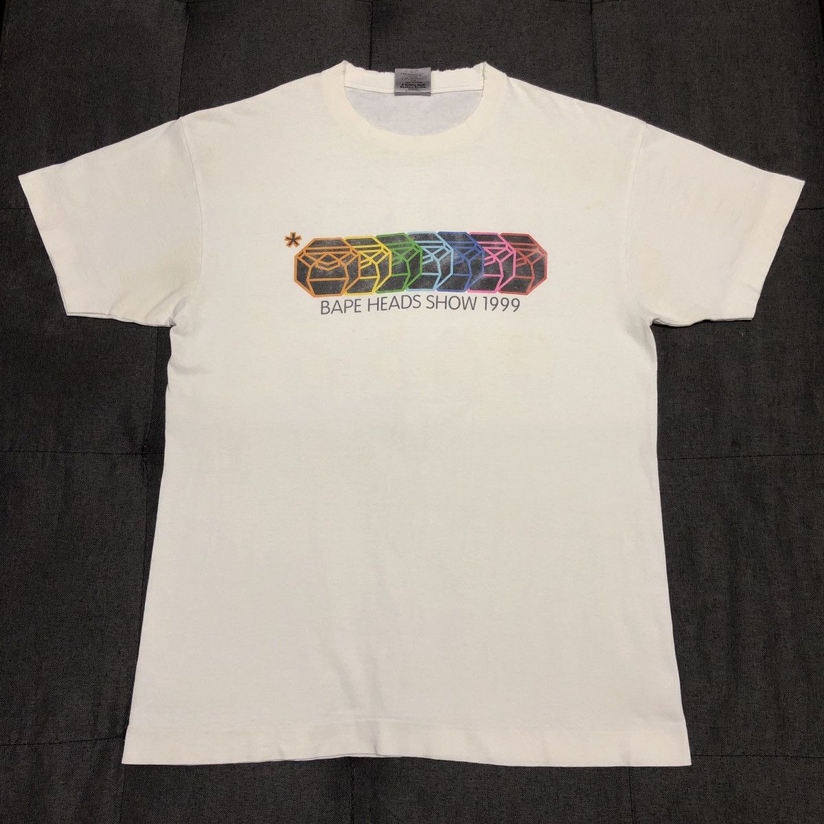 Bape × Nigo RARE OG Vintage 1999 Bape Head Show Tee Size US L / EU 52-54 / 3 - 1 Thumbnail