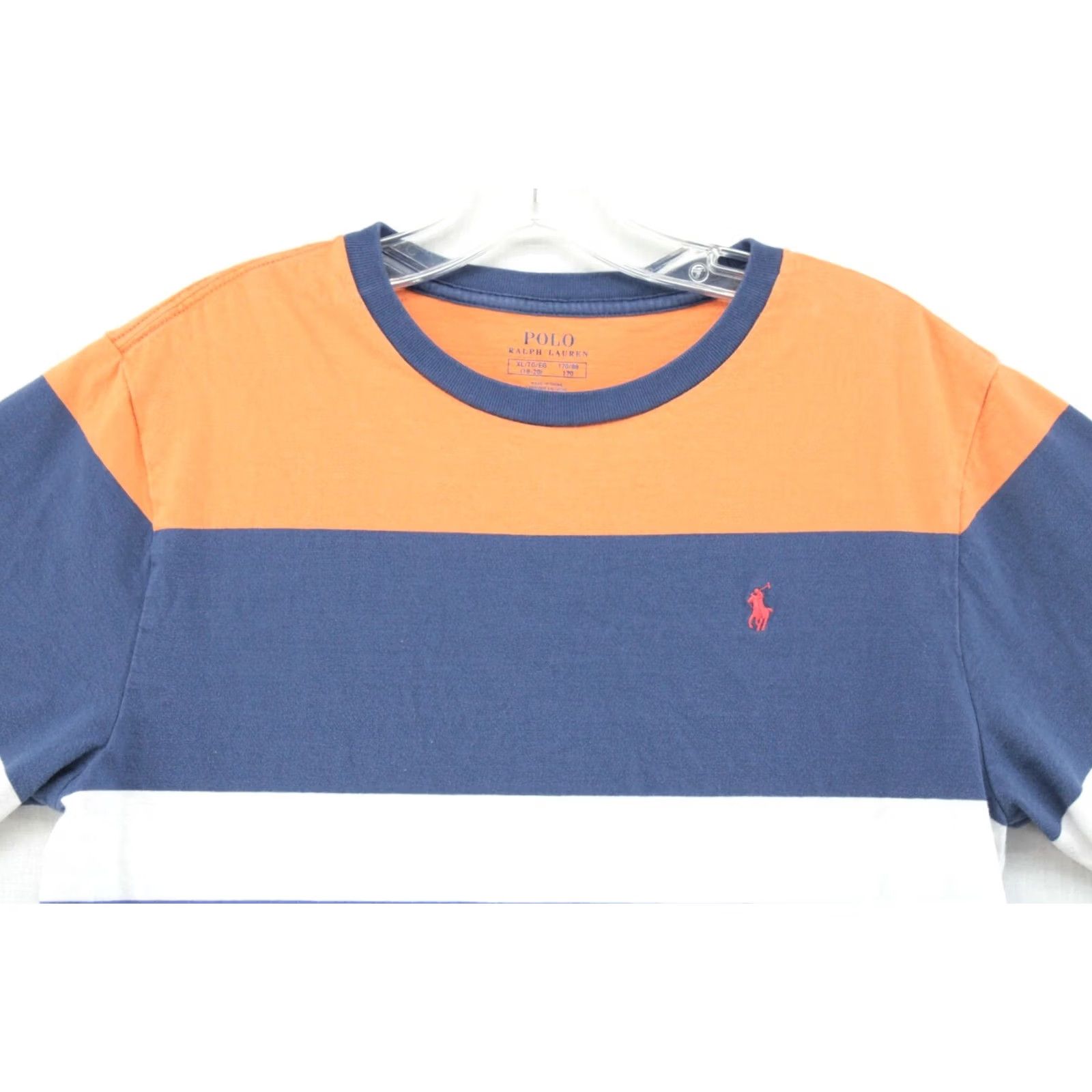 Polo Ralph Lauren Polo Ralph Lauren T-Shirt Pony Thick Rainbow Stripes Classic XL 18-20 Cotton Multicolor Rainbow Embroidered Polo Pony Beach Retro Mens Shirt Size US XL / EU 56 / 4 - 2 Thumbnail
