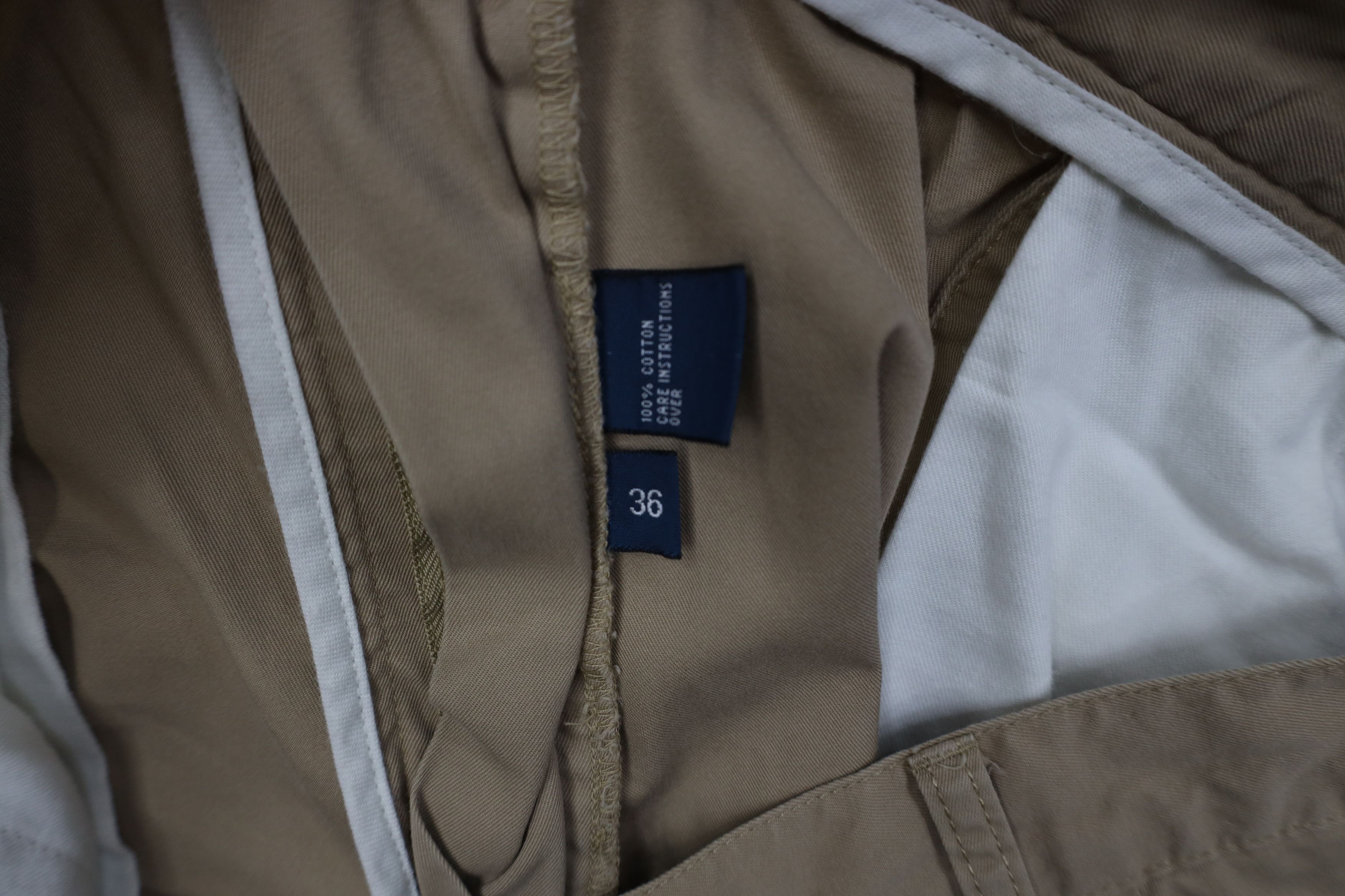 Ralph Lauren Vintage 90s Ralph Lauren Golf Golfing Shorts Beige Cotton Size US 36 / EU 52 - 7 Thumbnail