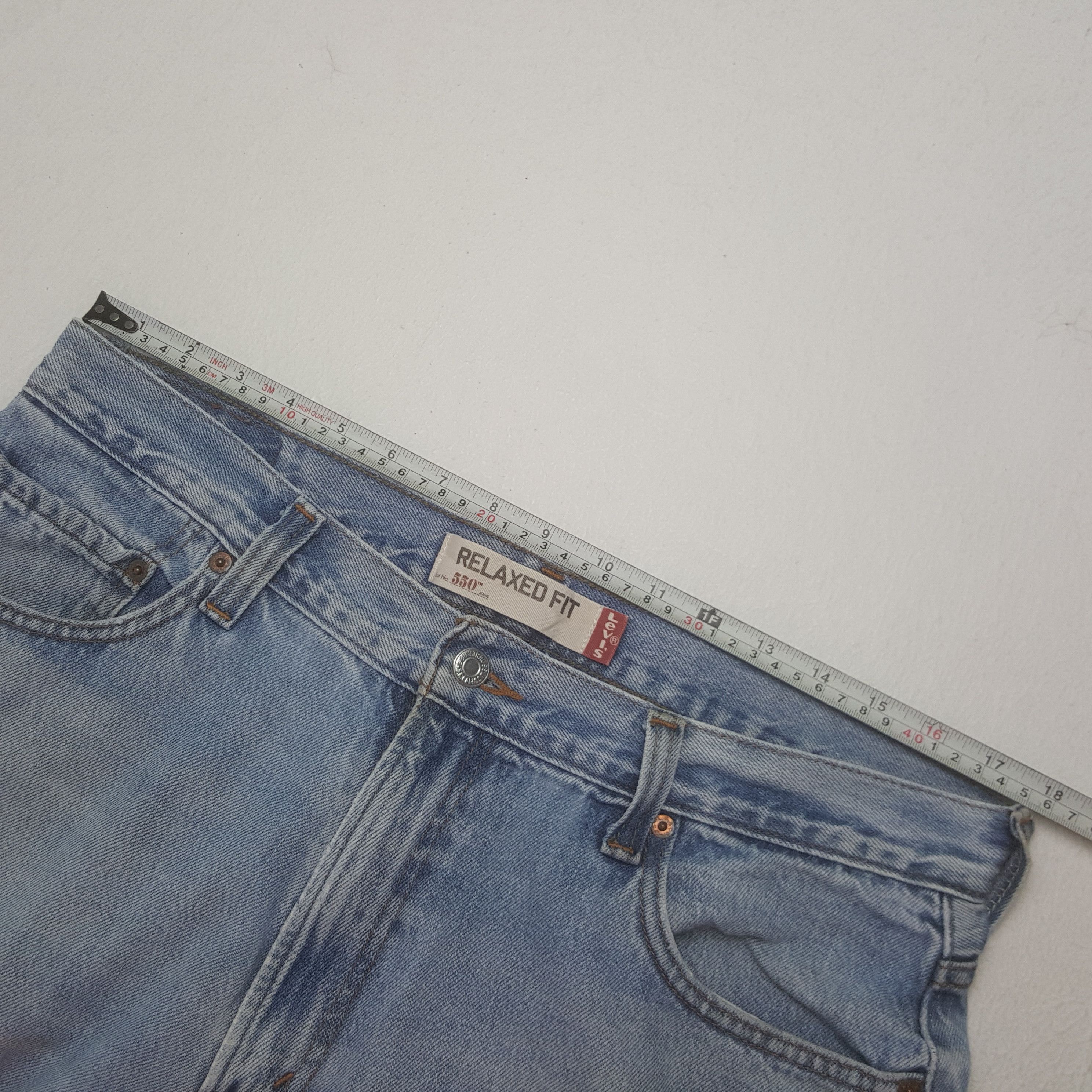 Levi's × Vintage Vintage Levi's 550 American Distressed Denim Jeans Size US 35 - 9 Thumbnail
