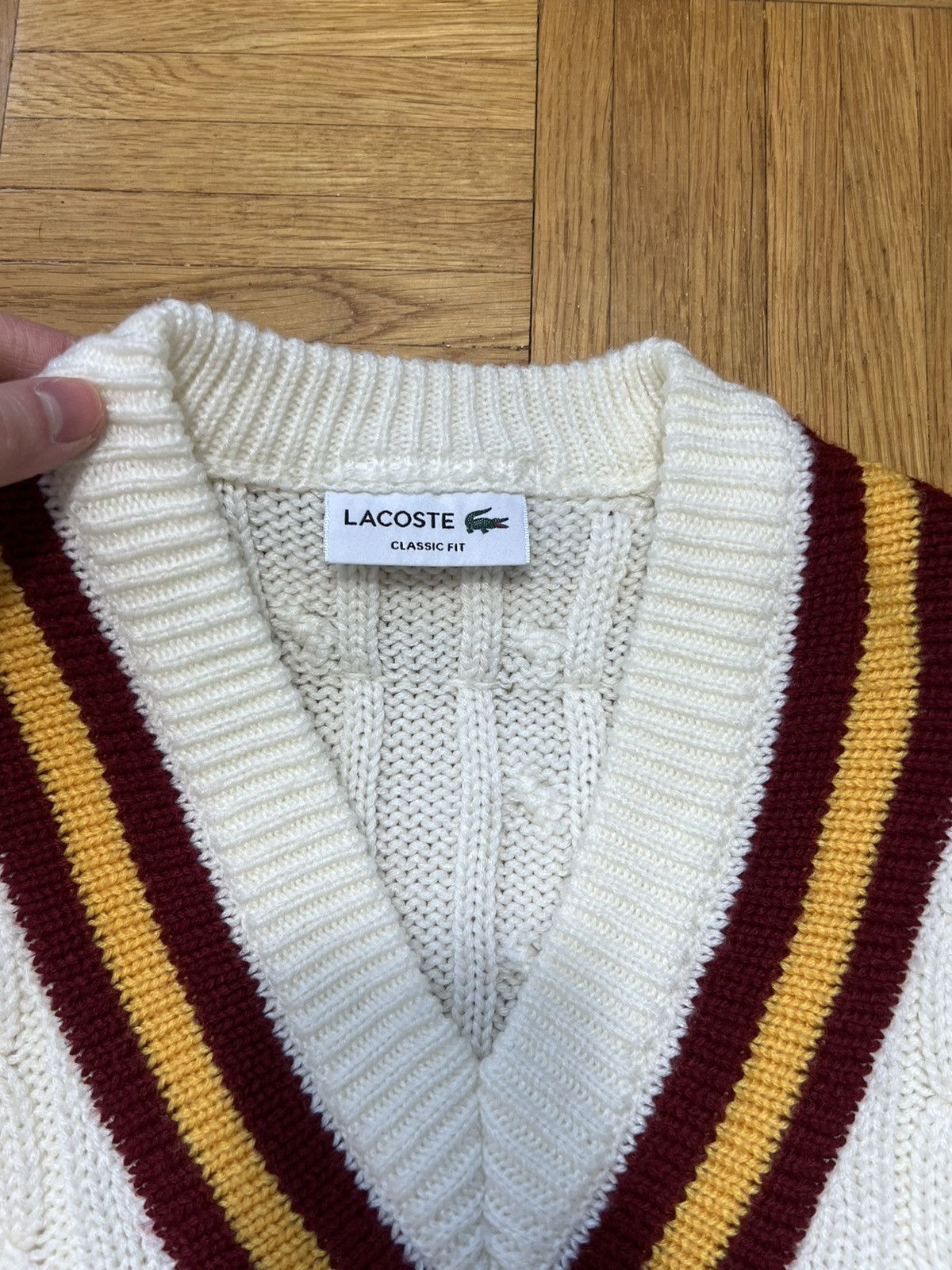 Lacoste Unisex Braid Sweater Lacoste Small Logo Size US S / EU 44-46 / 1 - 4 Thumbnail