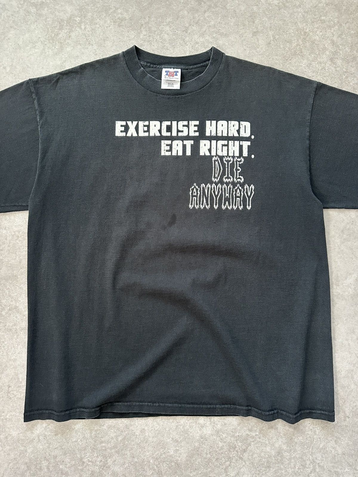 Vintage Vintage Dark Humor Text Shirt Die Anyway Obscure Graphic Tee Size US XXL / EU 58 / 5 - 7 Thumbnail