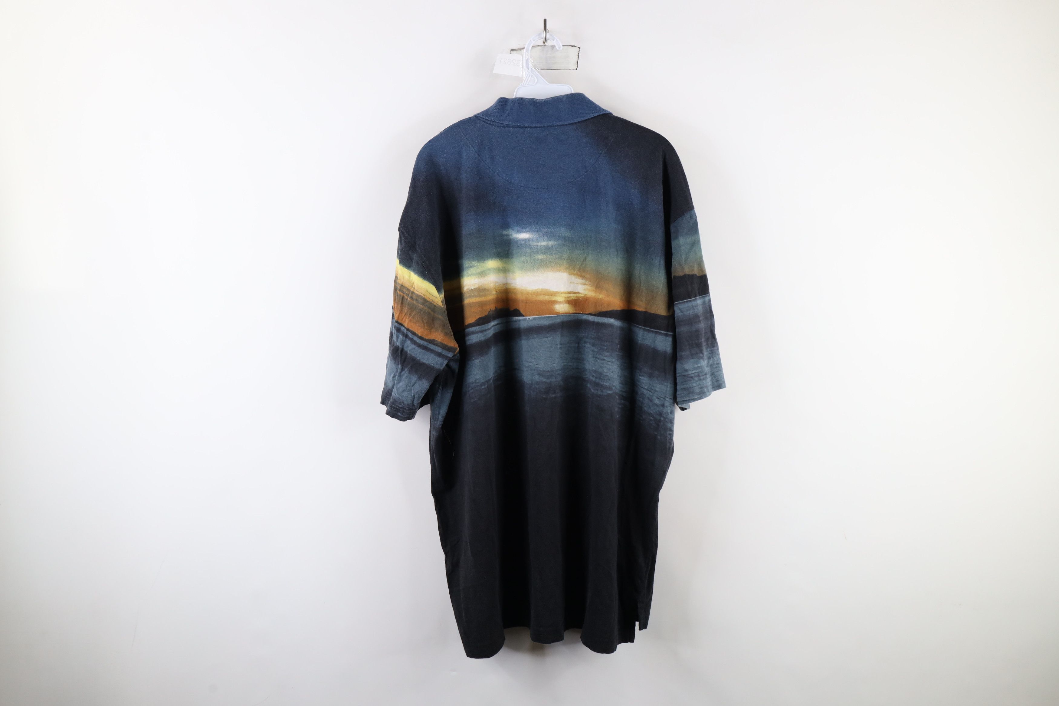 Vintage Vintage 90s Streetwear Sunset All Over Print Golf Polo Shirt Size US XXL / EU 58 / 5 - 13 Thumbnail