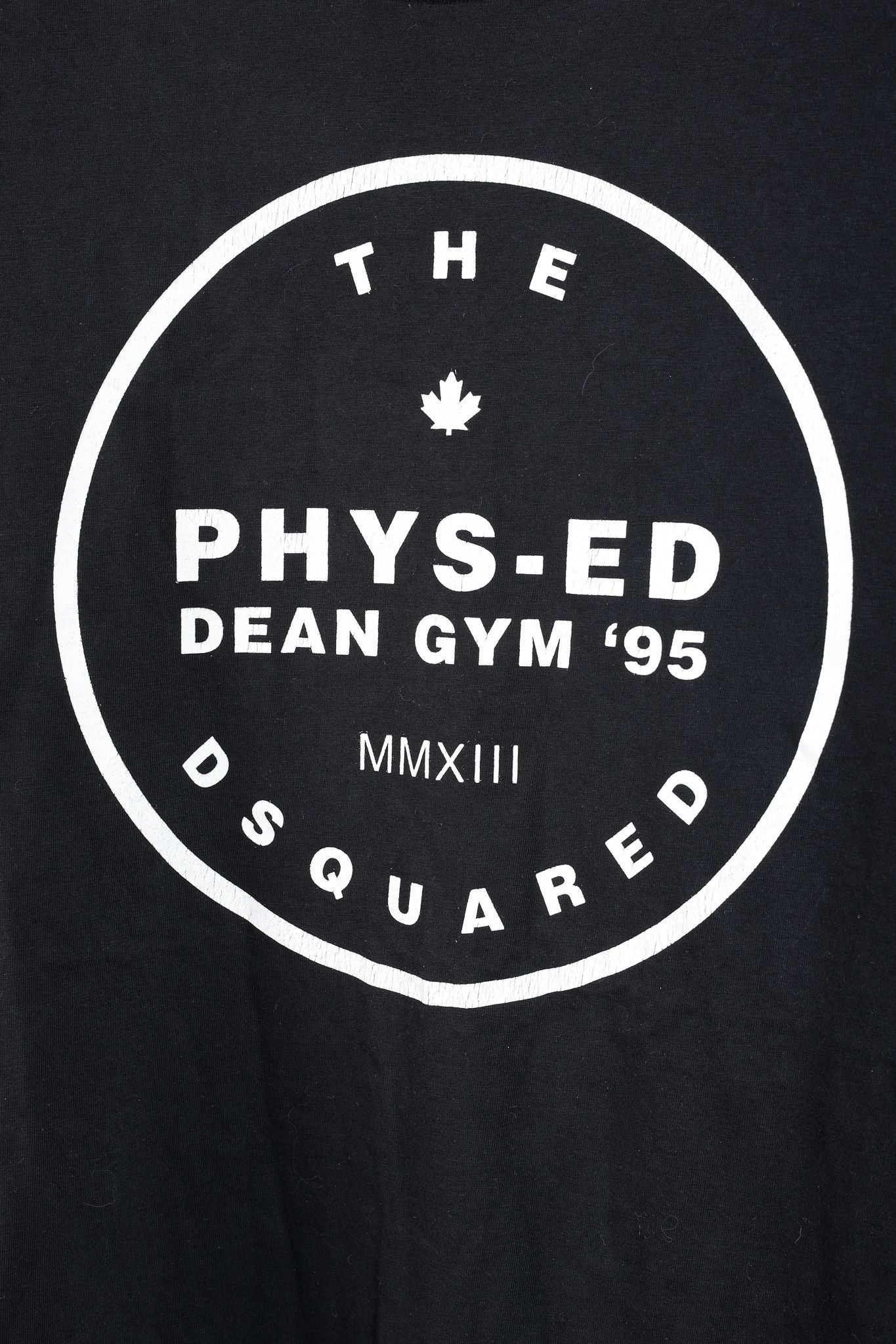 Dsquared2 Dsquared2 2013 Phys-Ed Dean Gym '95 Black Cotton Tee Size L / US 10 / IT 46 - 6 Thumbnail