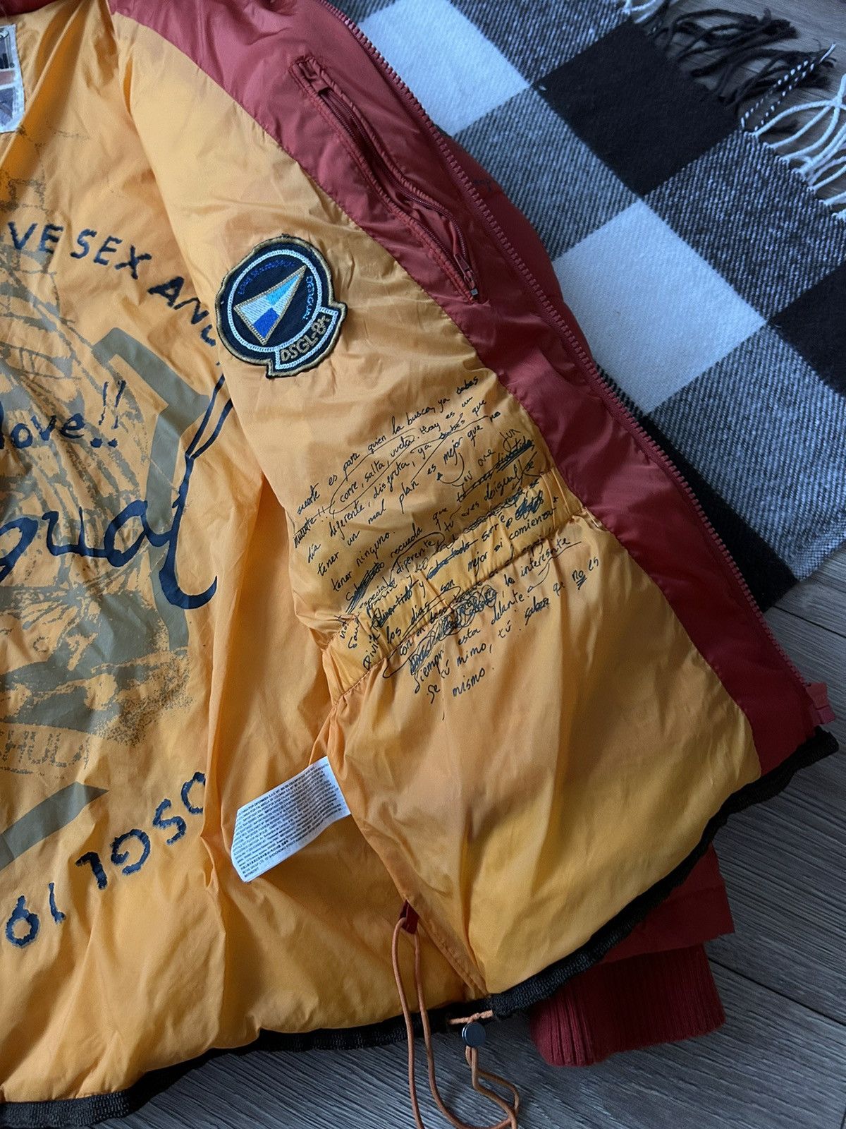 Desigual × Vintage Desigual orange mens puffer jacket outdoors Size US S / EU 44-46 / 1 - 6 Thumbnail