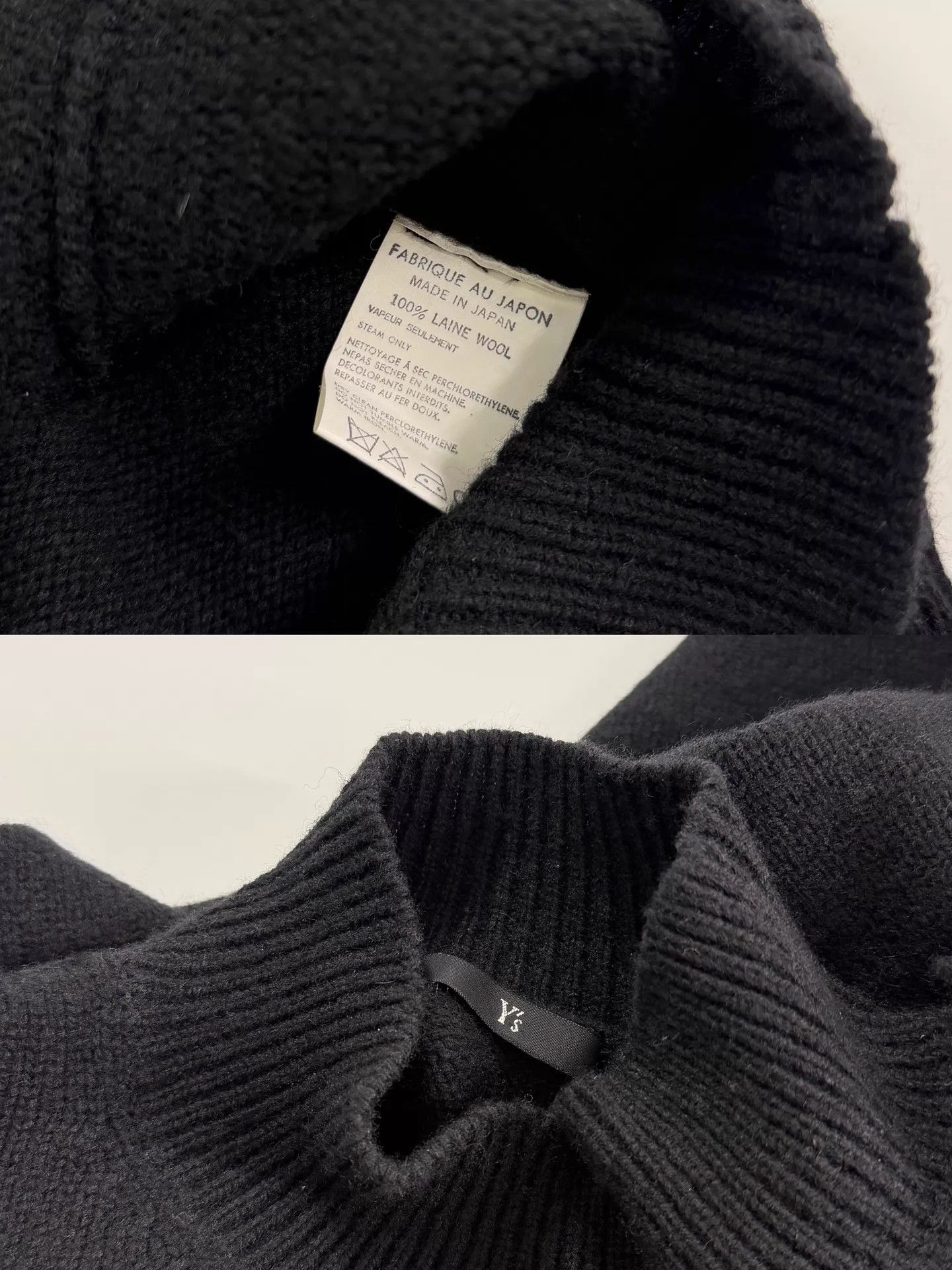 Y-3 Y's Yohji Half-Neck Tassel Wool Oversized Knit Top F size Size S / US 4 / IT 40 - 9 Thumbnail