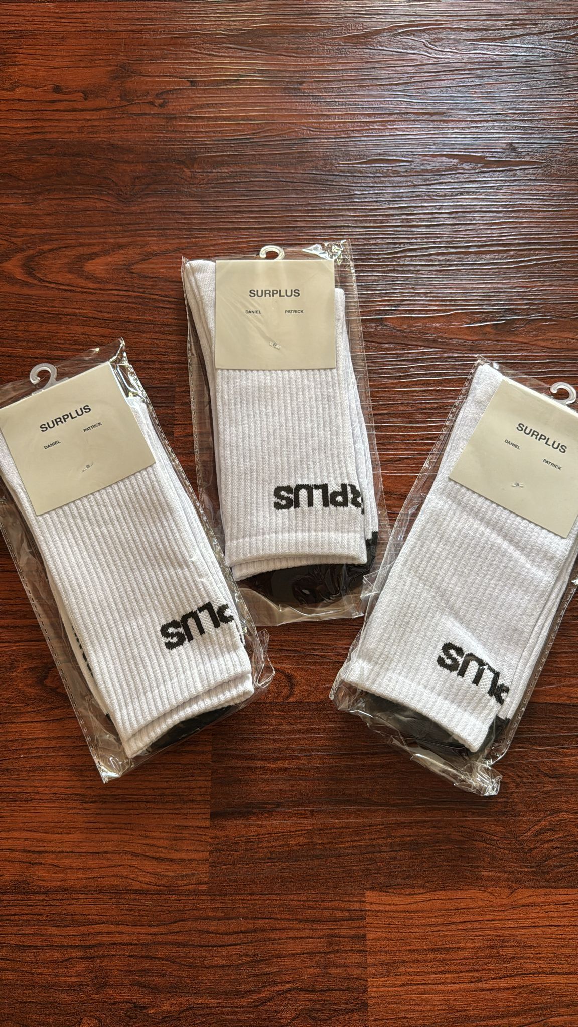 Daniel Patrick Daniel Patrick 3 Pack Men's Surplus Socks White One Size New Size ONE SIZE - 1 Thumbnail