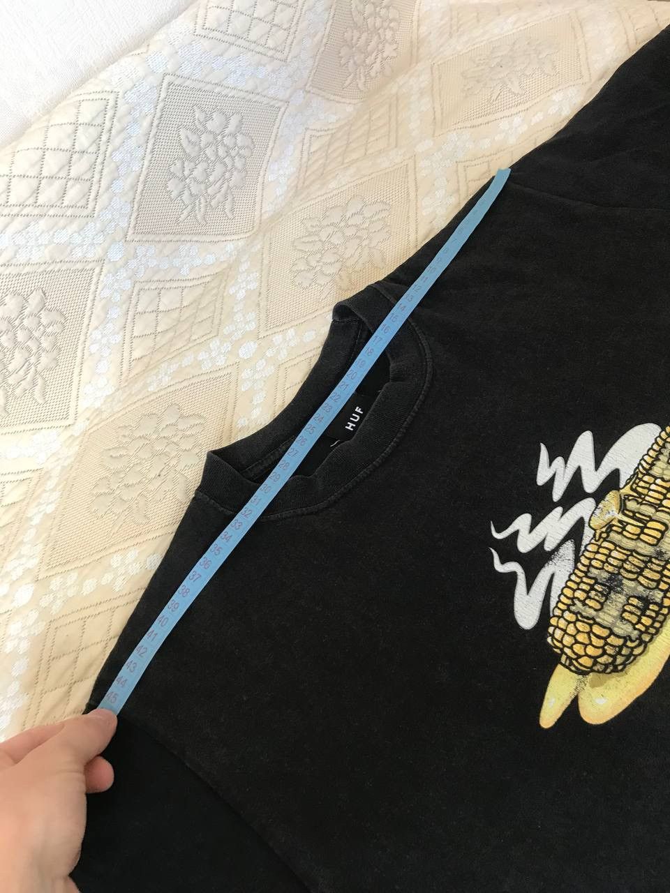 Huf 🔥 RARE Huf Corn Logo Faded Washed Y2K T Shirt Summer Japan Size US M / EU 48-50 / 2 - 8 Thumbnail